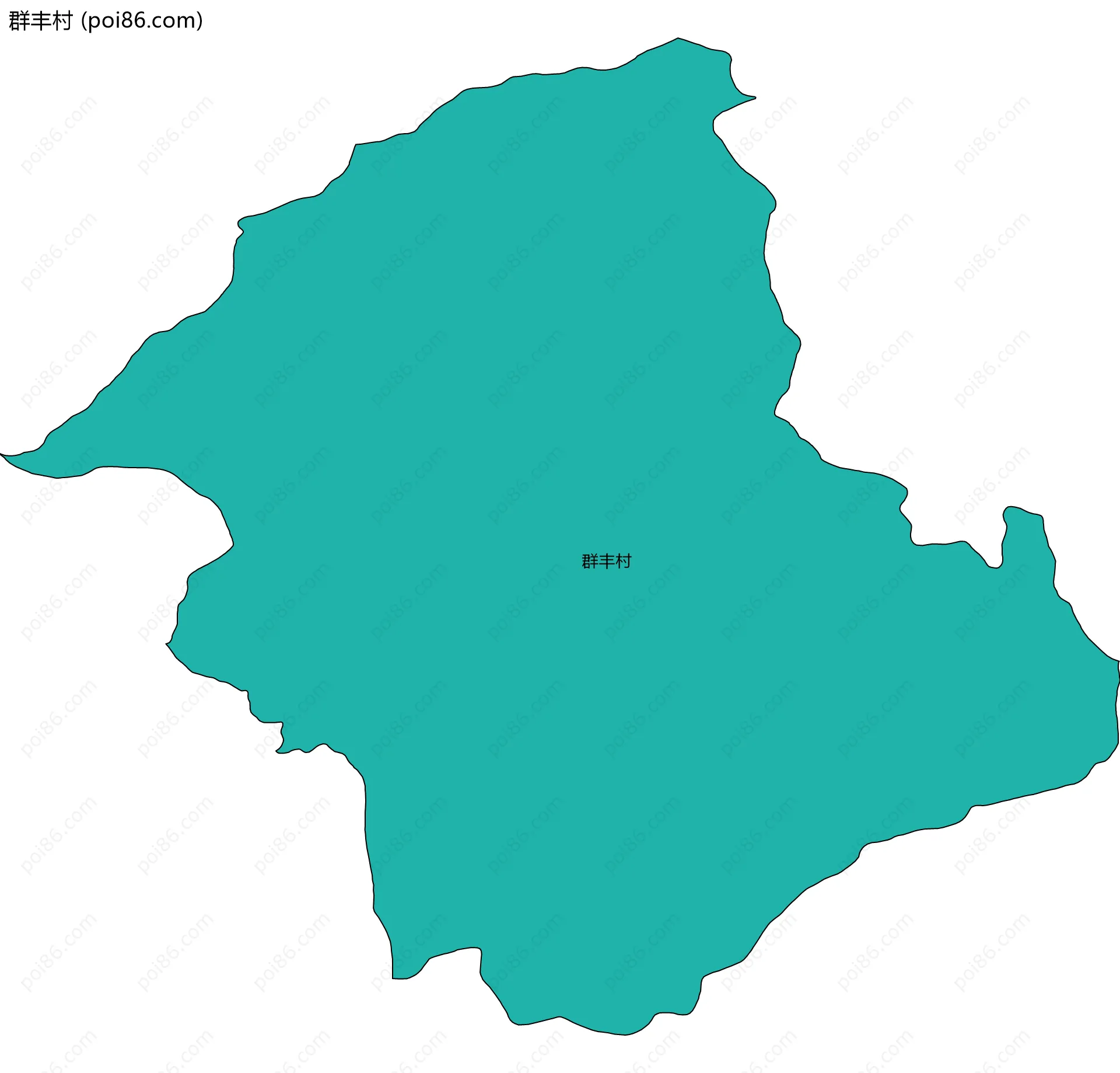 群丰村边界地图