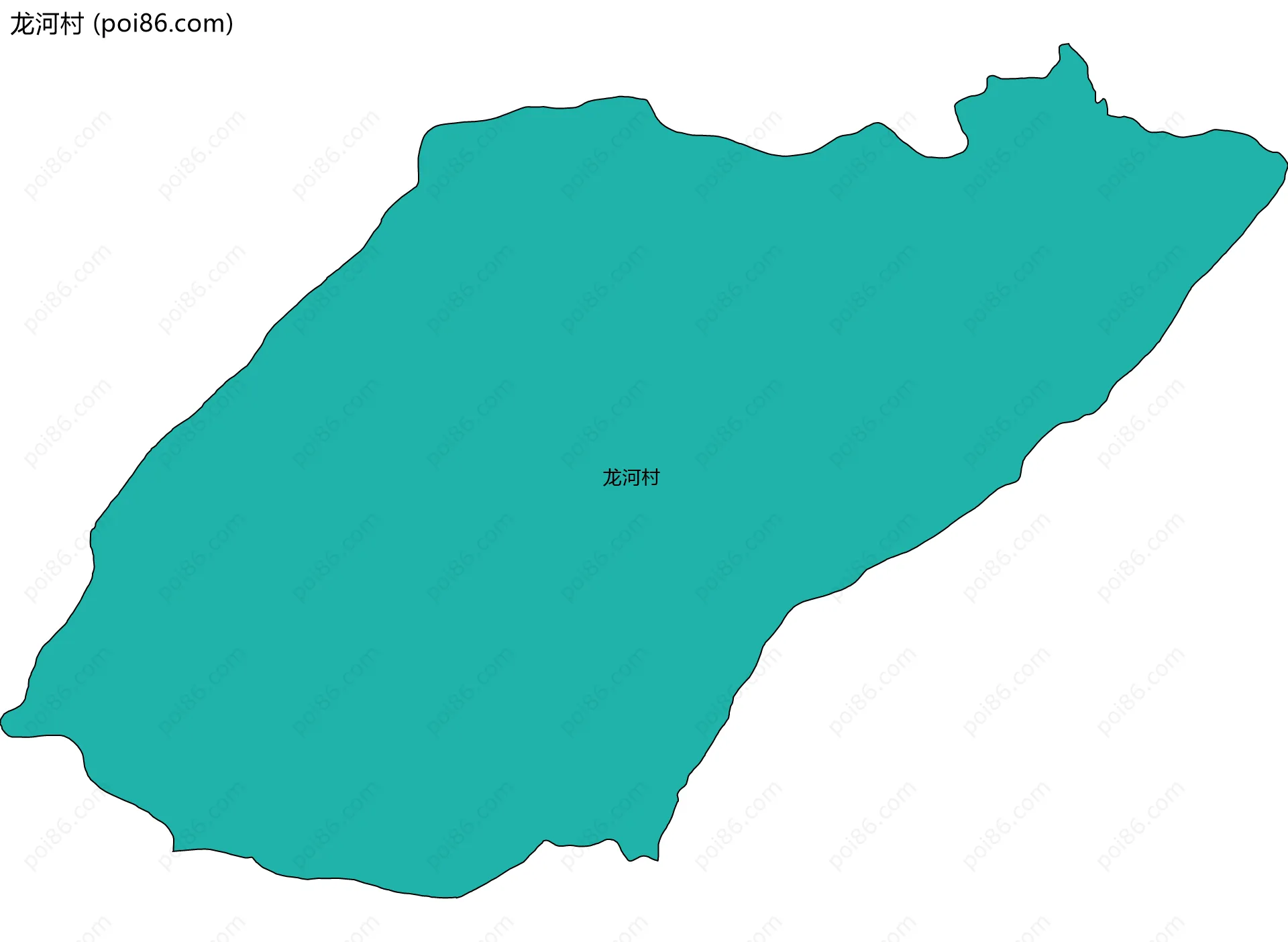 龙河村边界地图