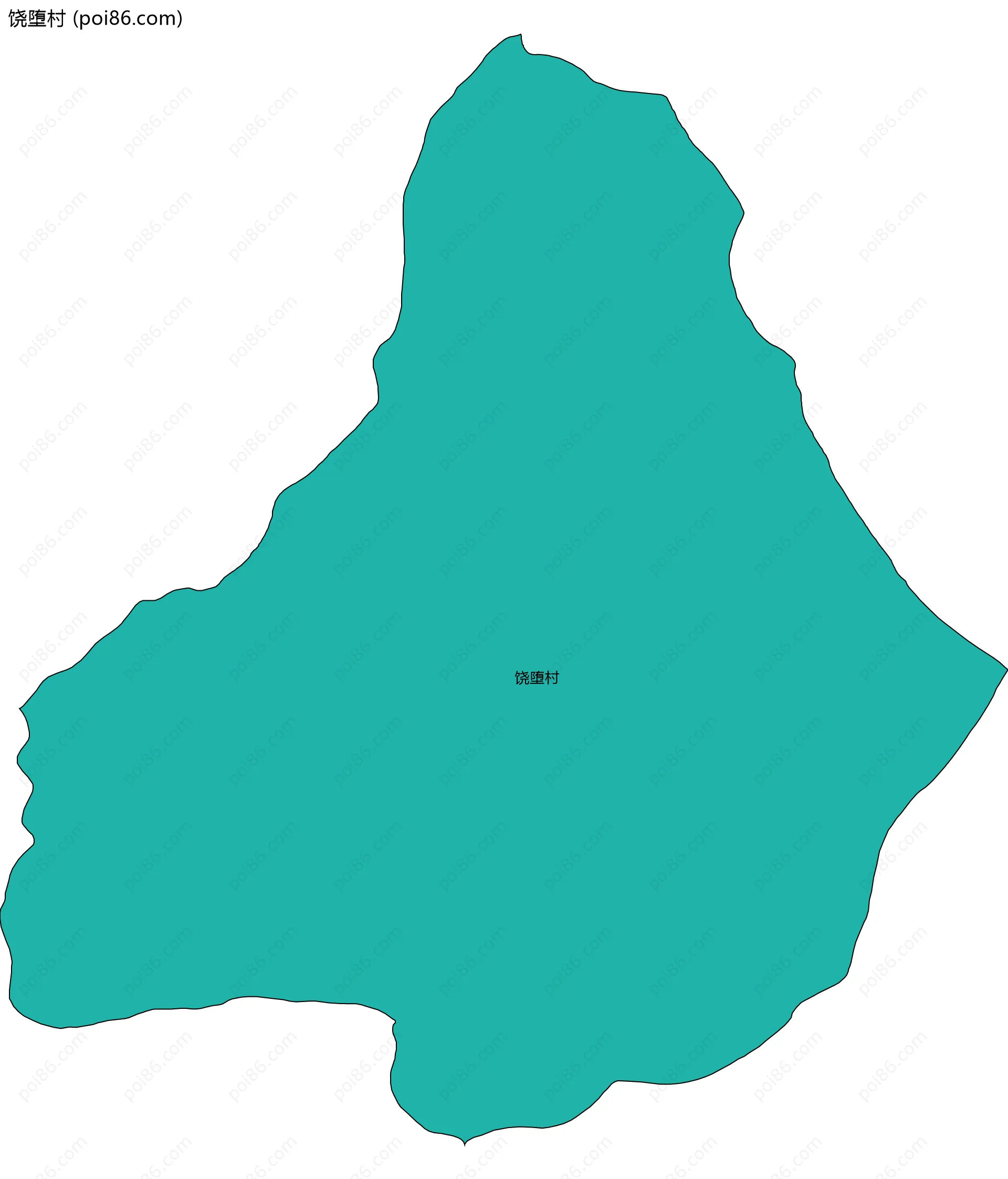 饶堕村边界地图