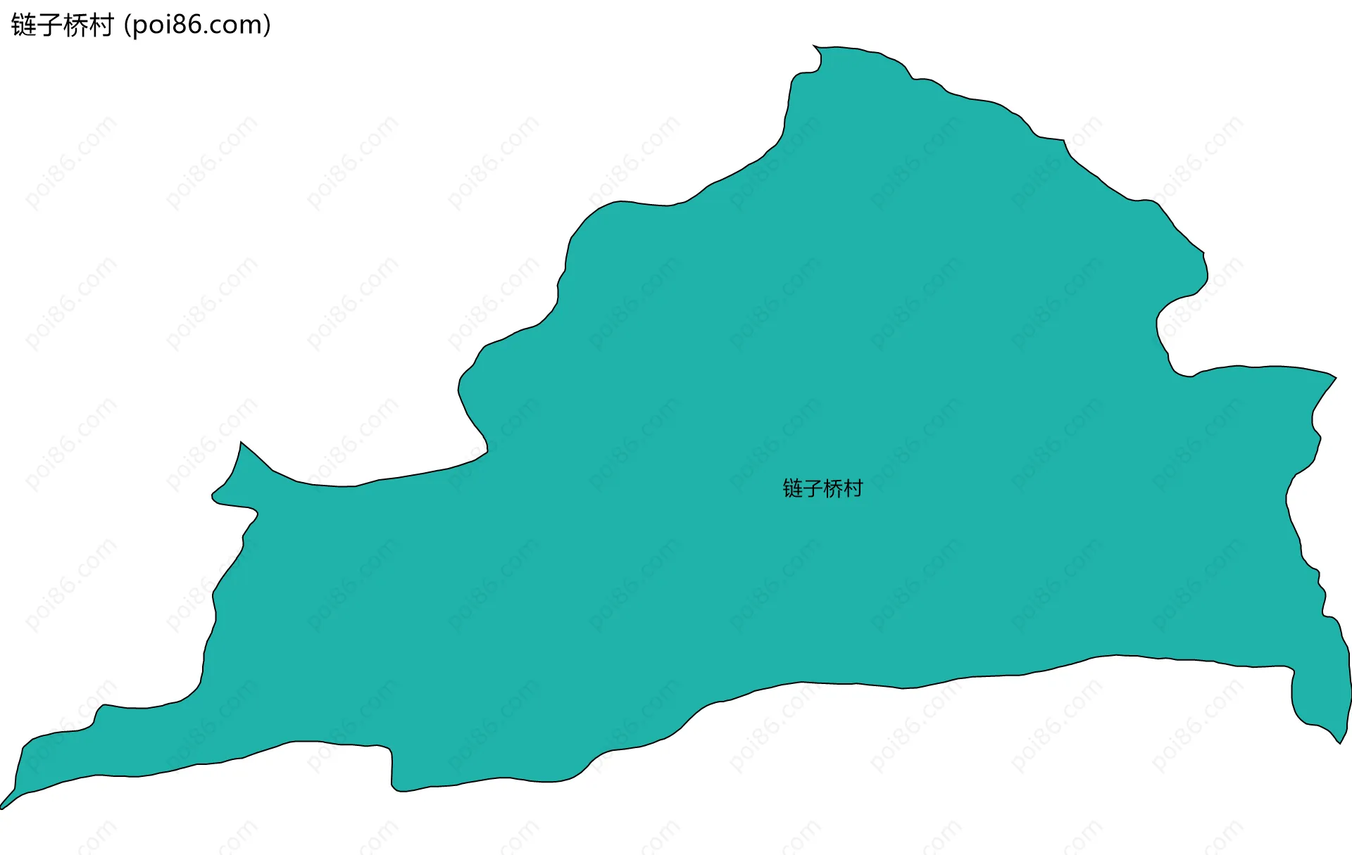 链子桥村边界地图