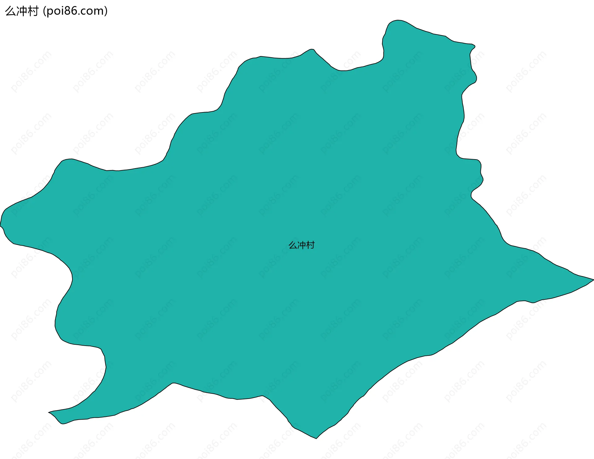 么冲村边界地图