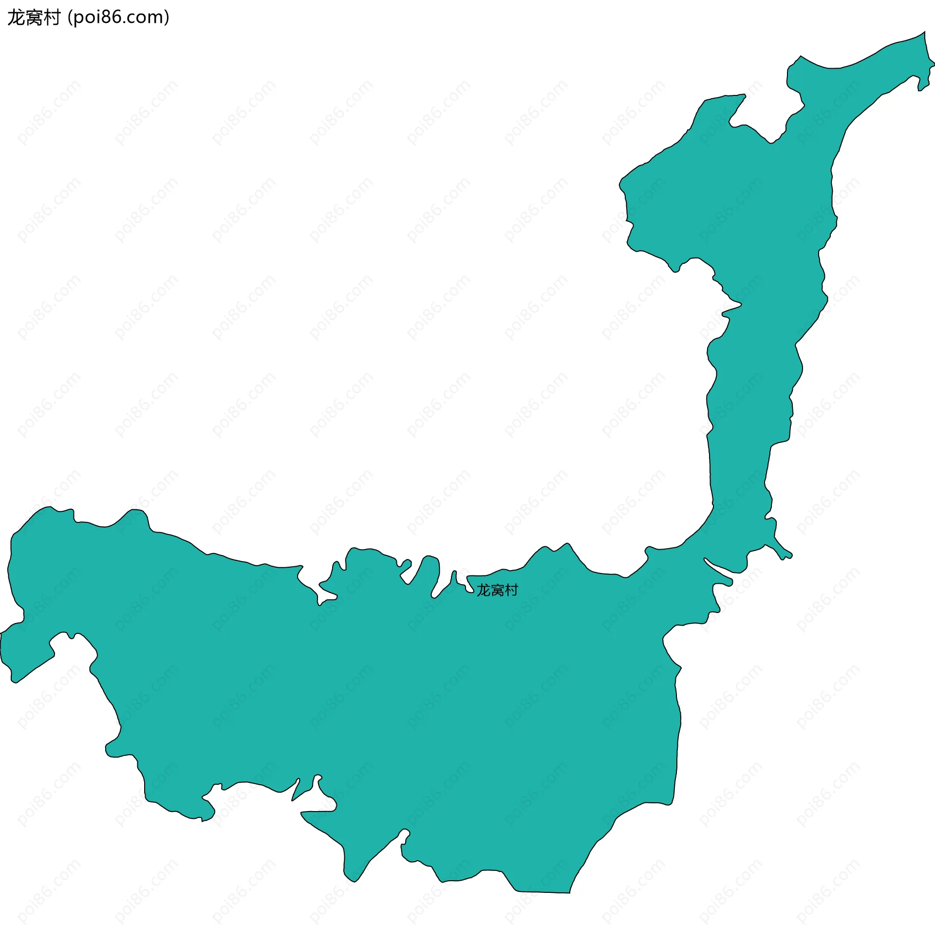 龙窝村边界地图