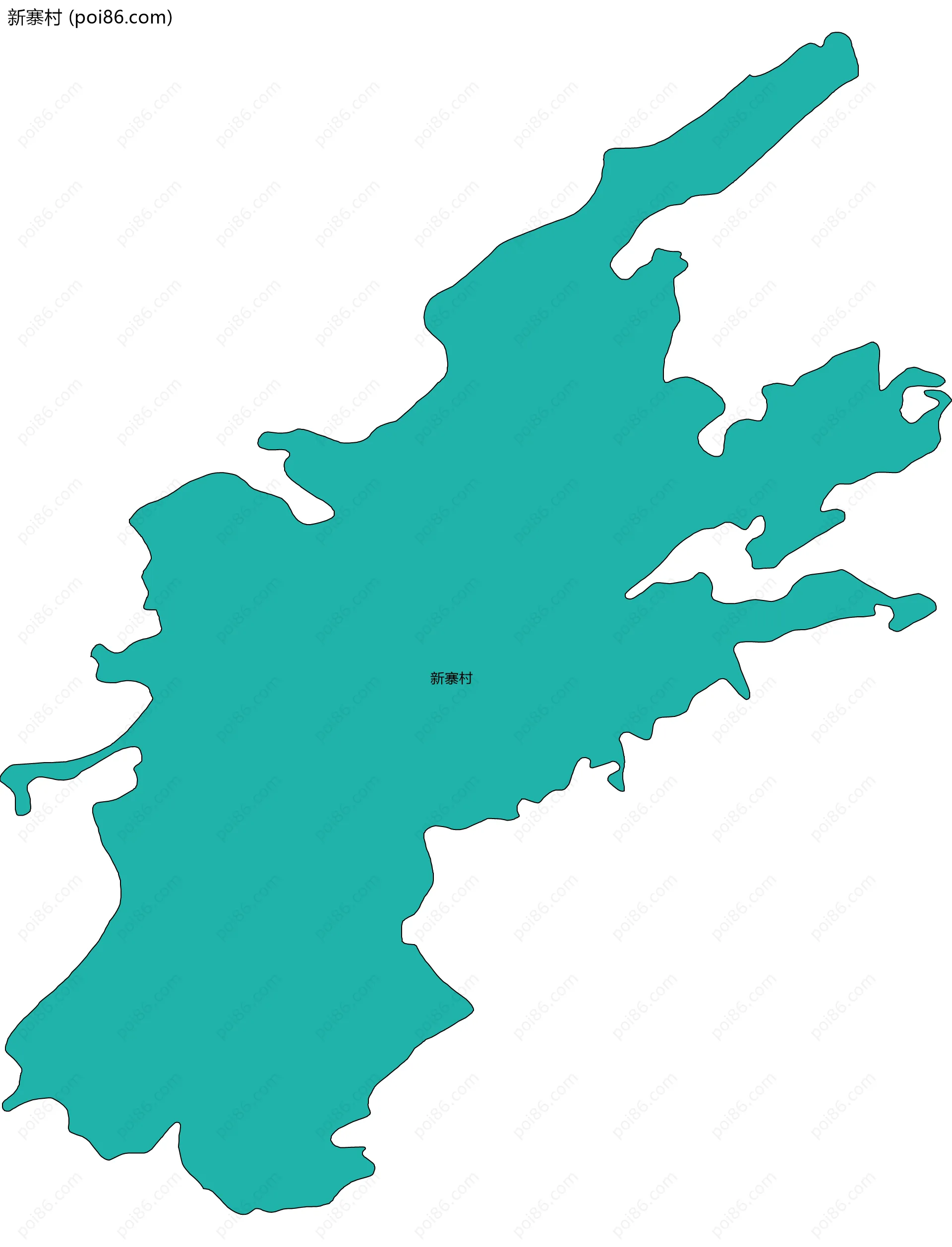 新寨村边界地图