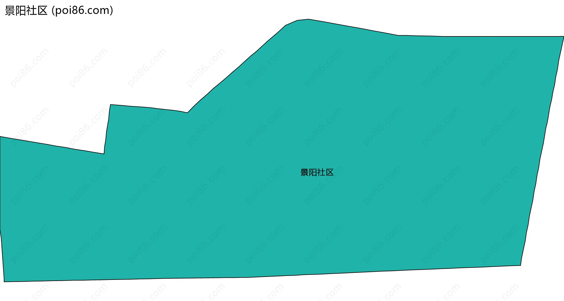 景阳社区边界地图