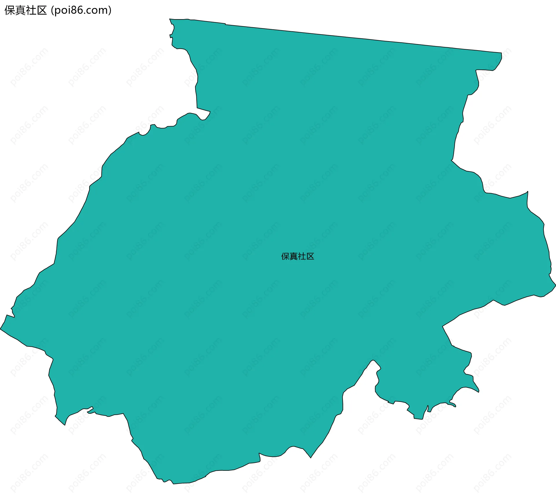 保真社区边界地图