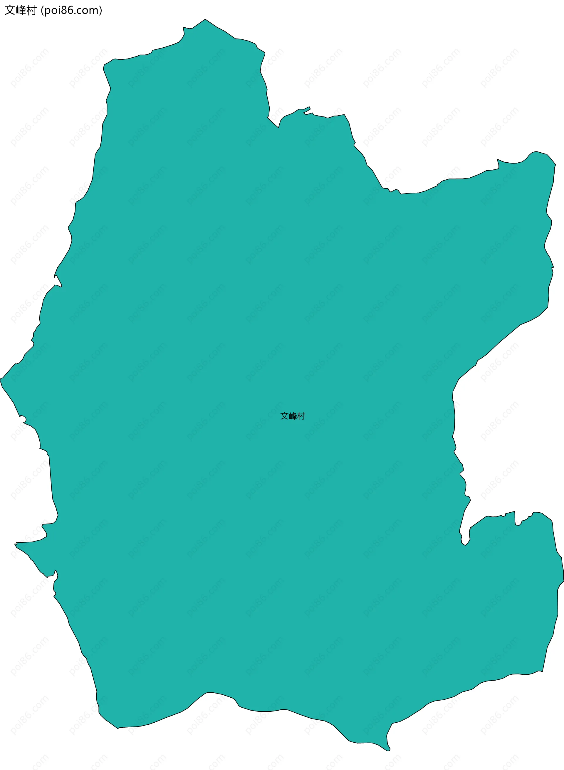 文峰村边界地图