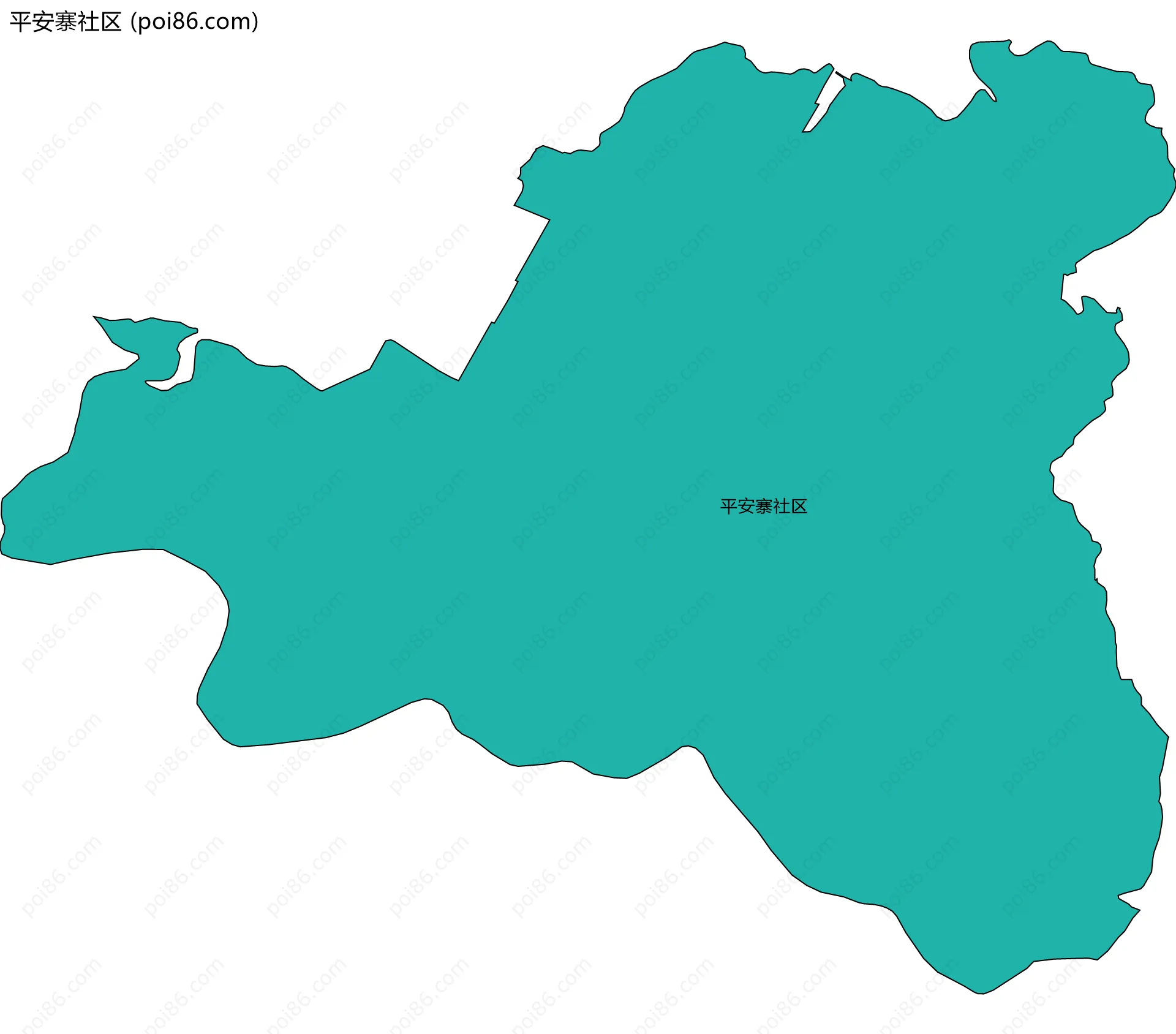 平安寨社区边界地图
