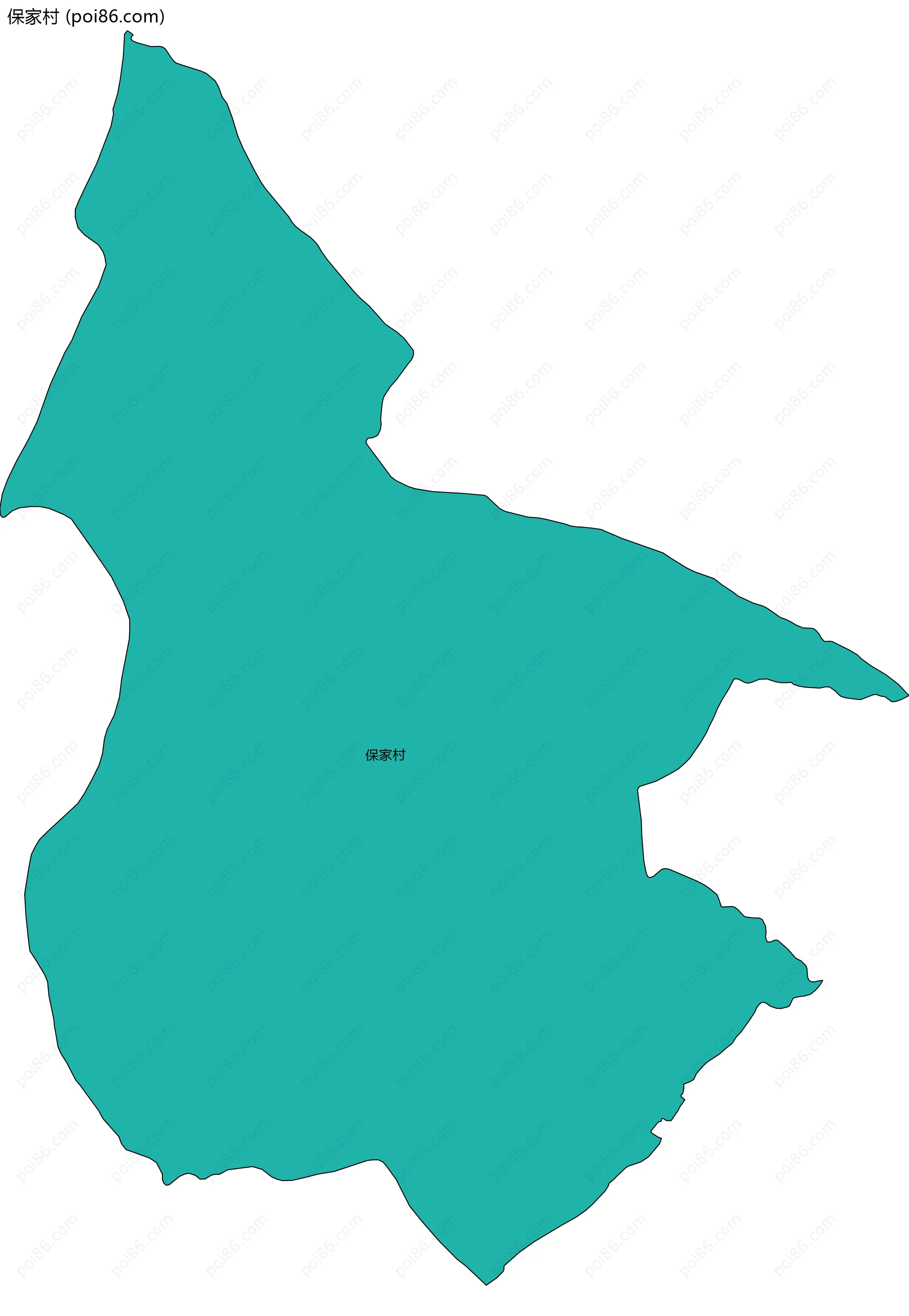 保家村边界地图