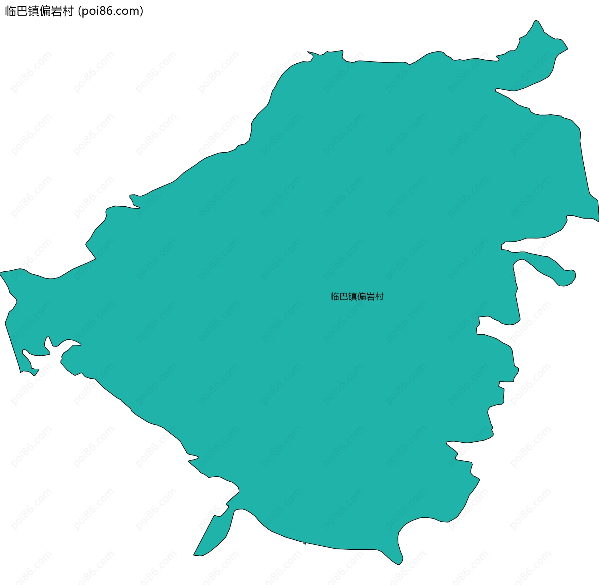 临巴镇偏岩村边界地图