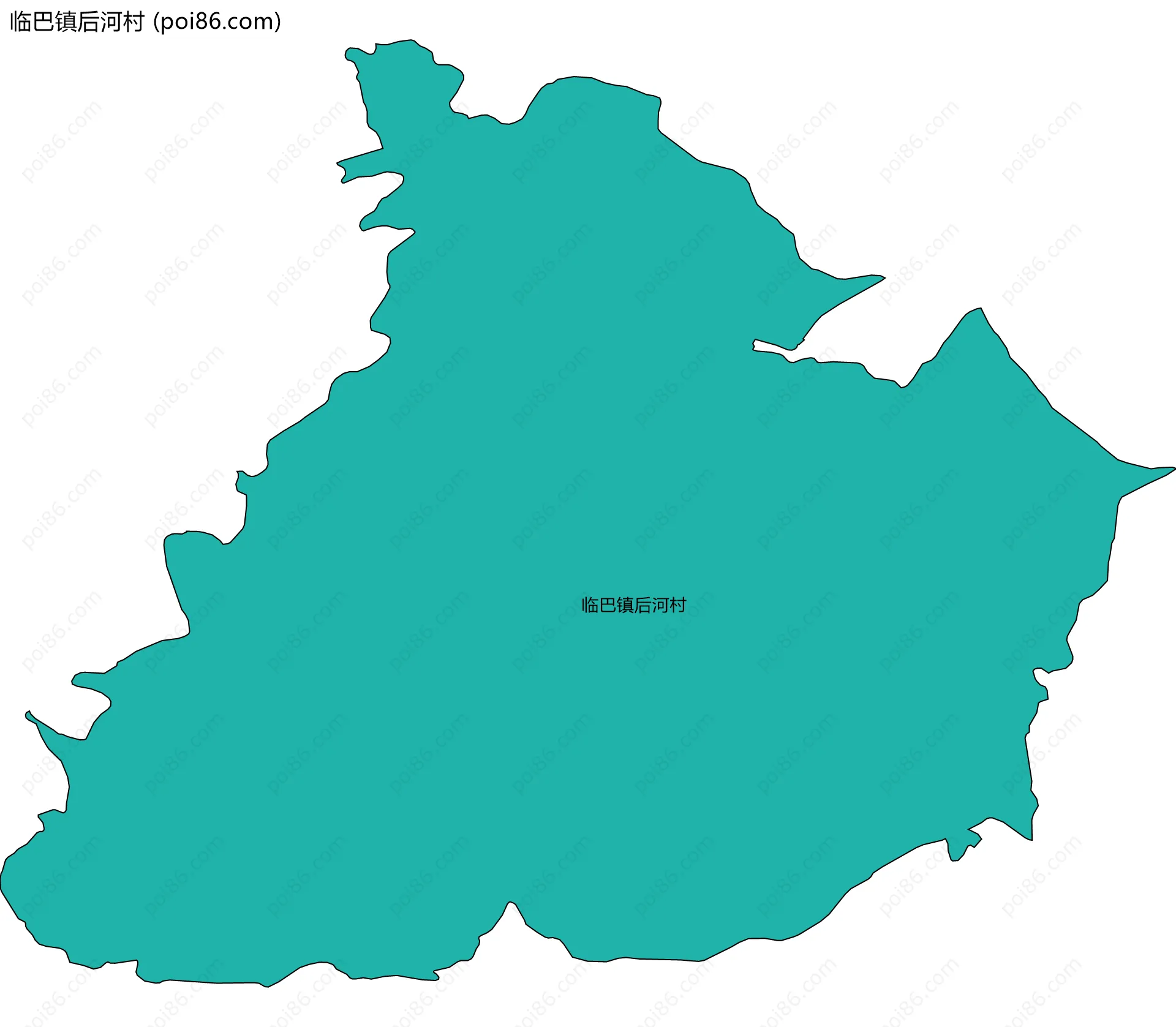 临巴镇后河村边界地图