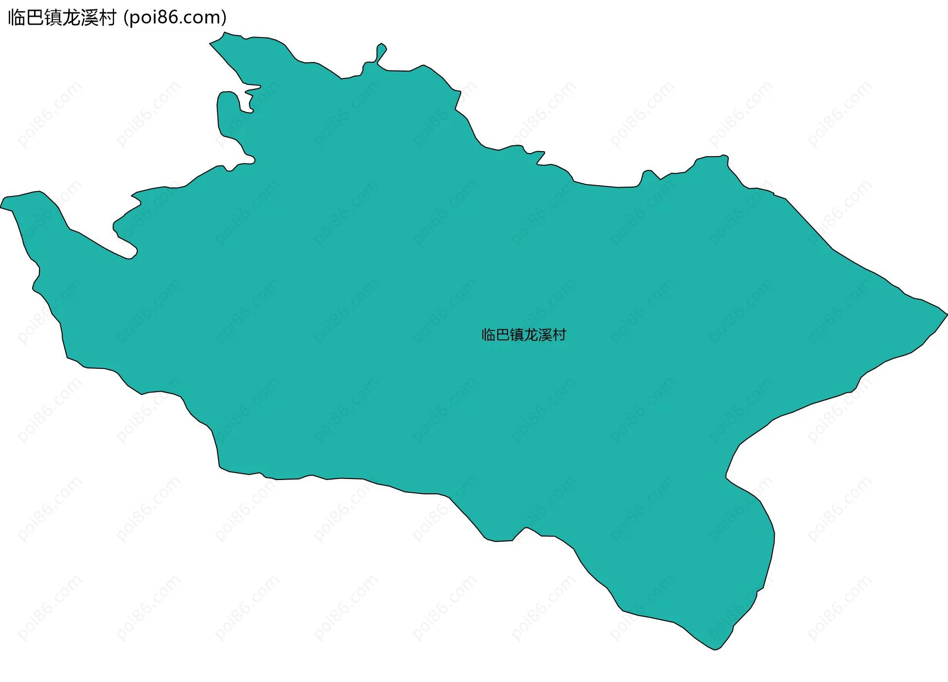 临巴镇龙溪村边界地图