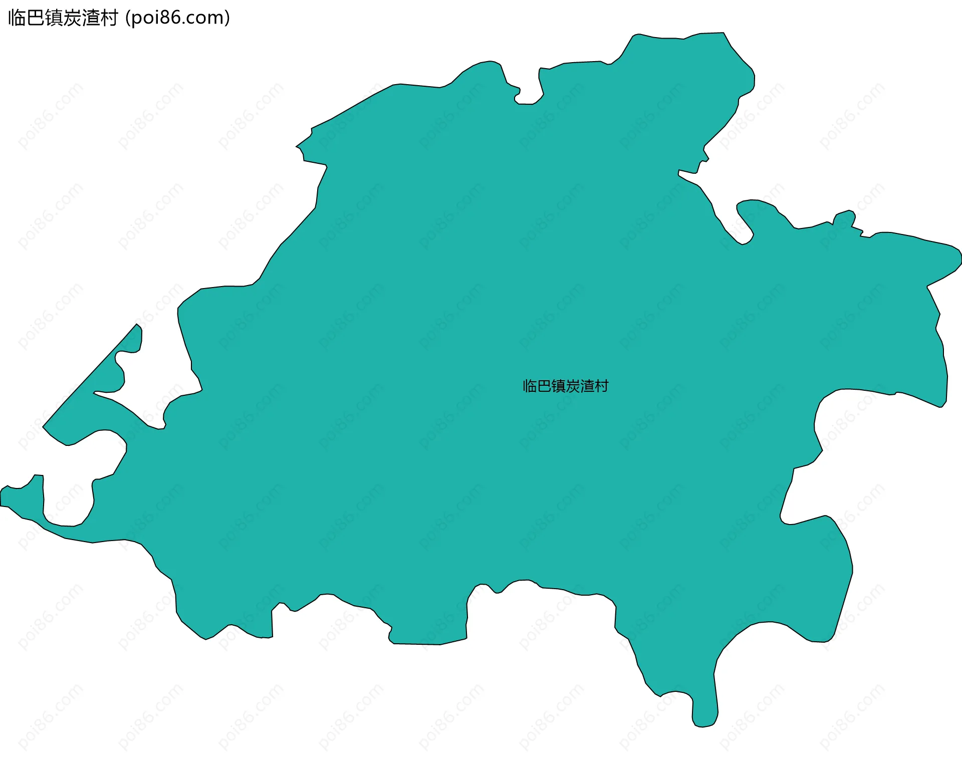 临巴镇炭渣村边界地图