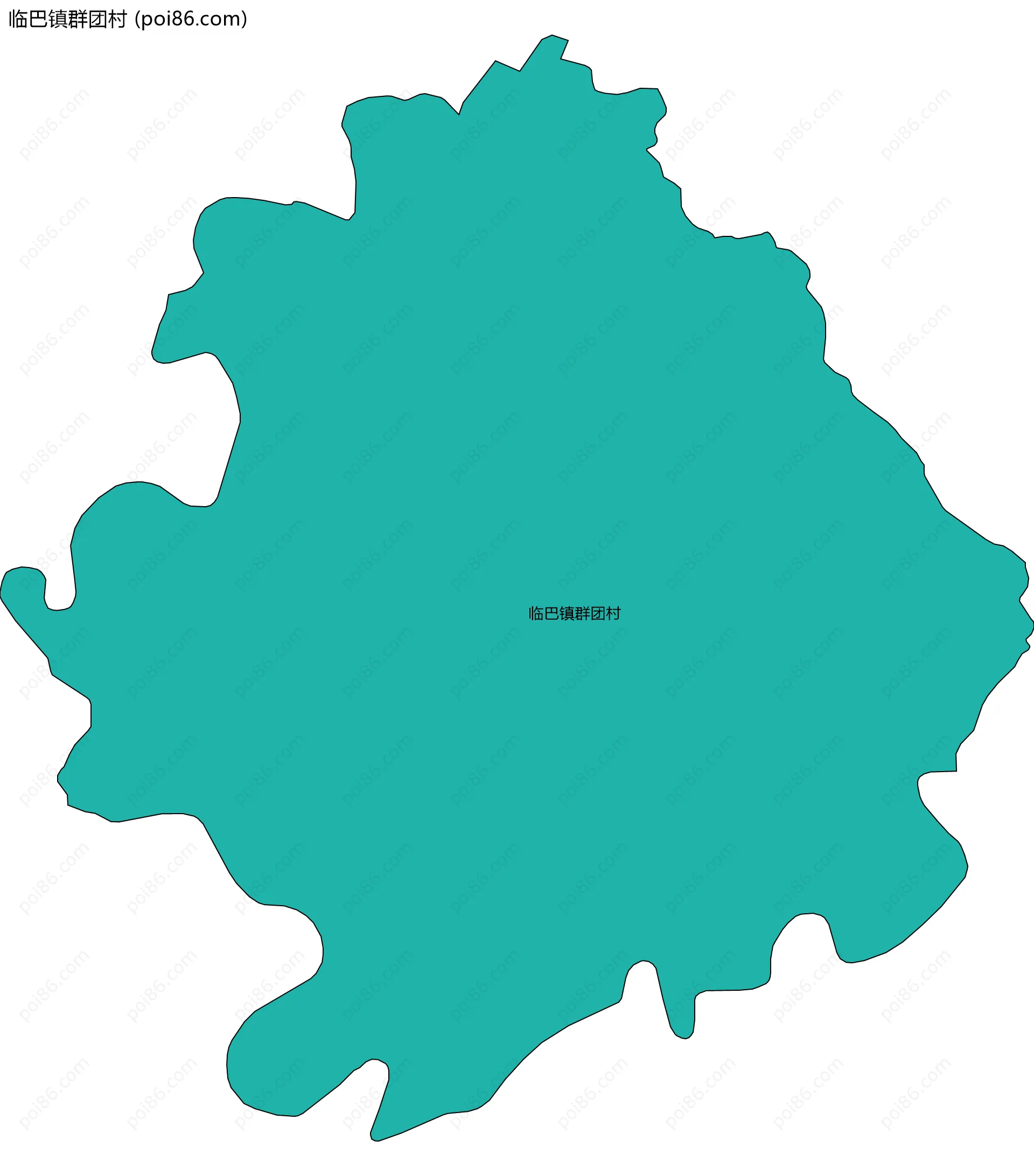 临巴镇群团村边界地图