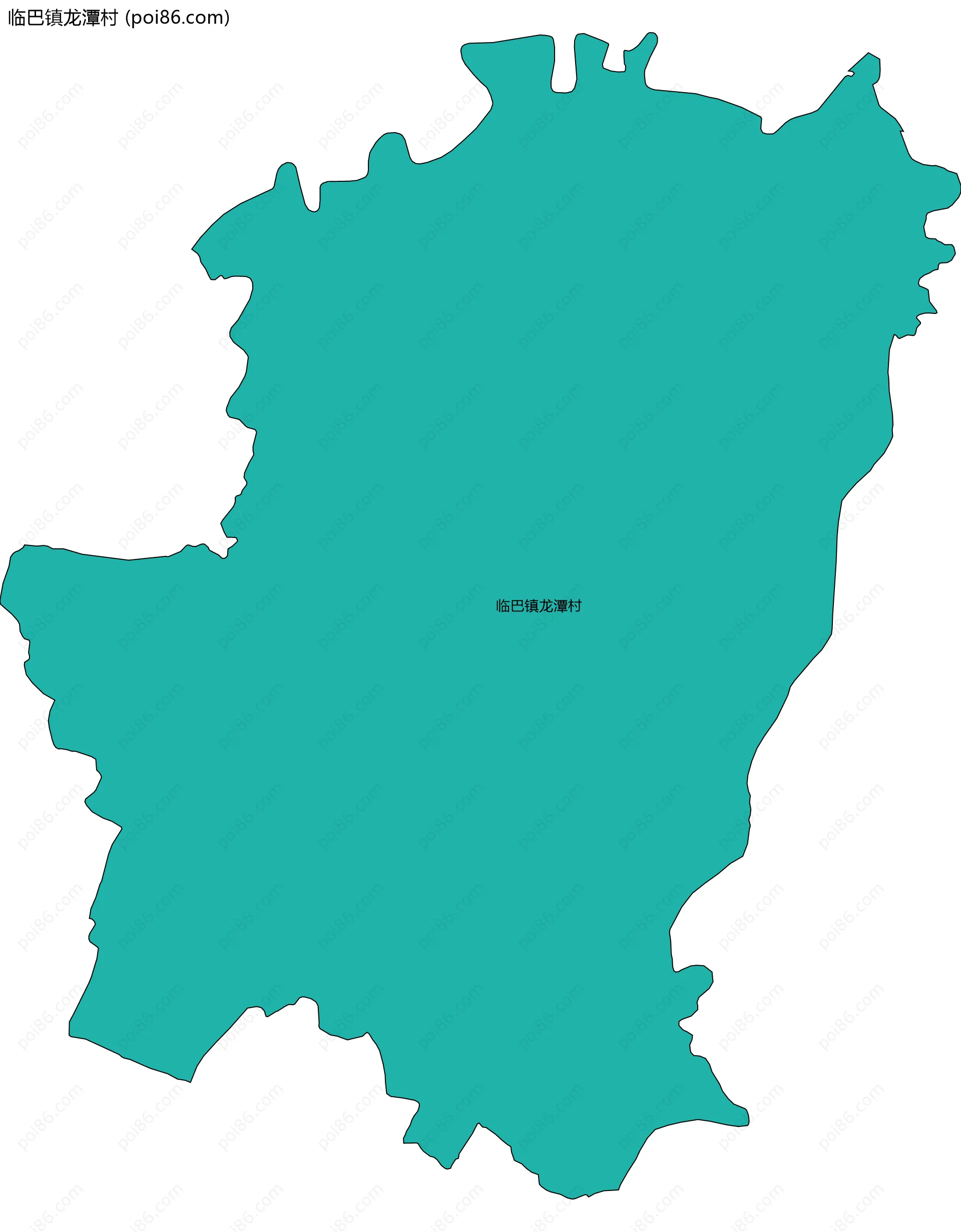临巴镇龙潭村边界地图
