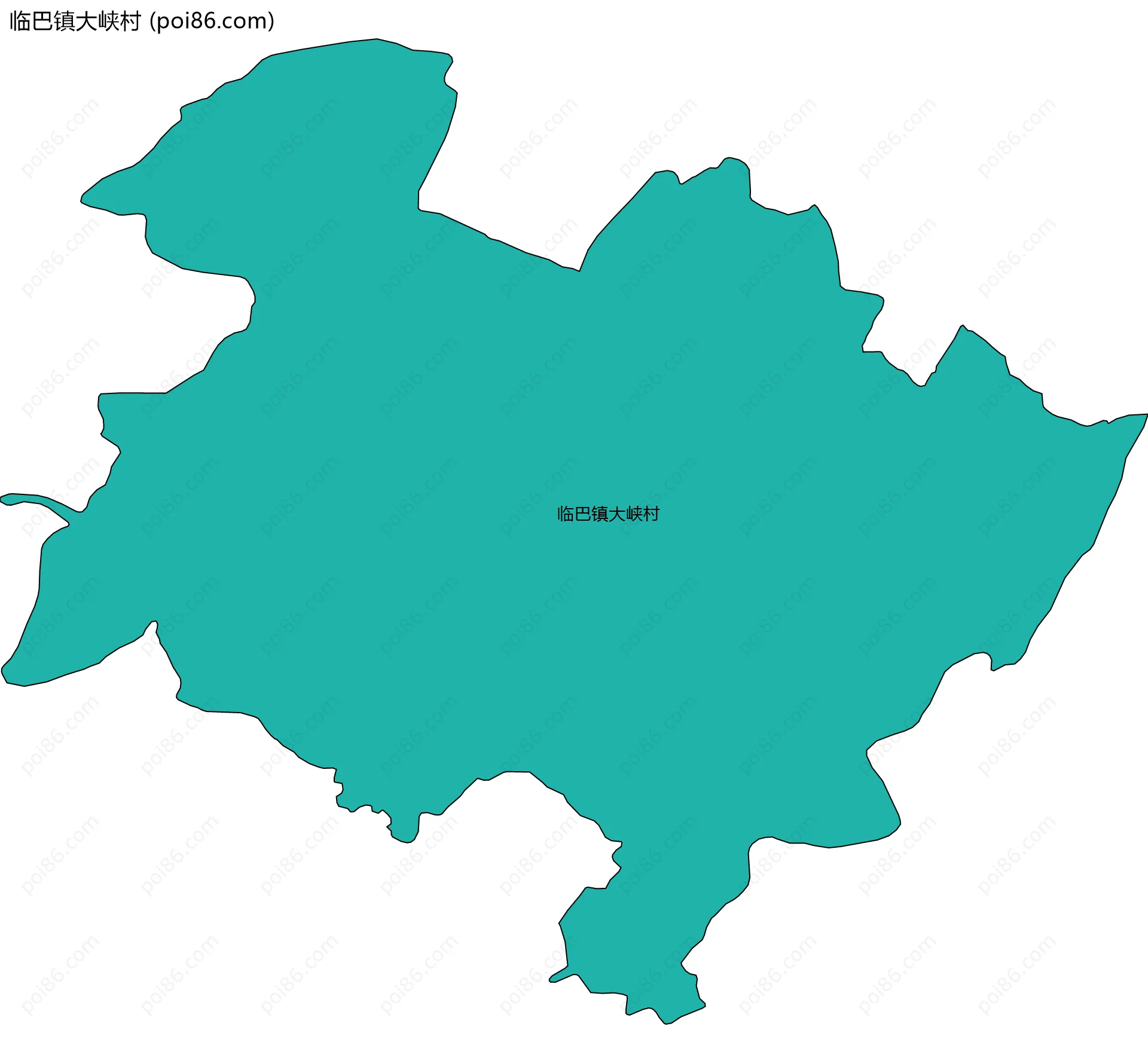 临巴镇大峡村边界地图