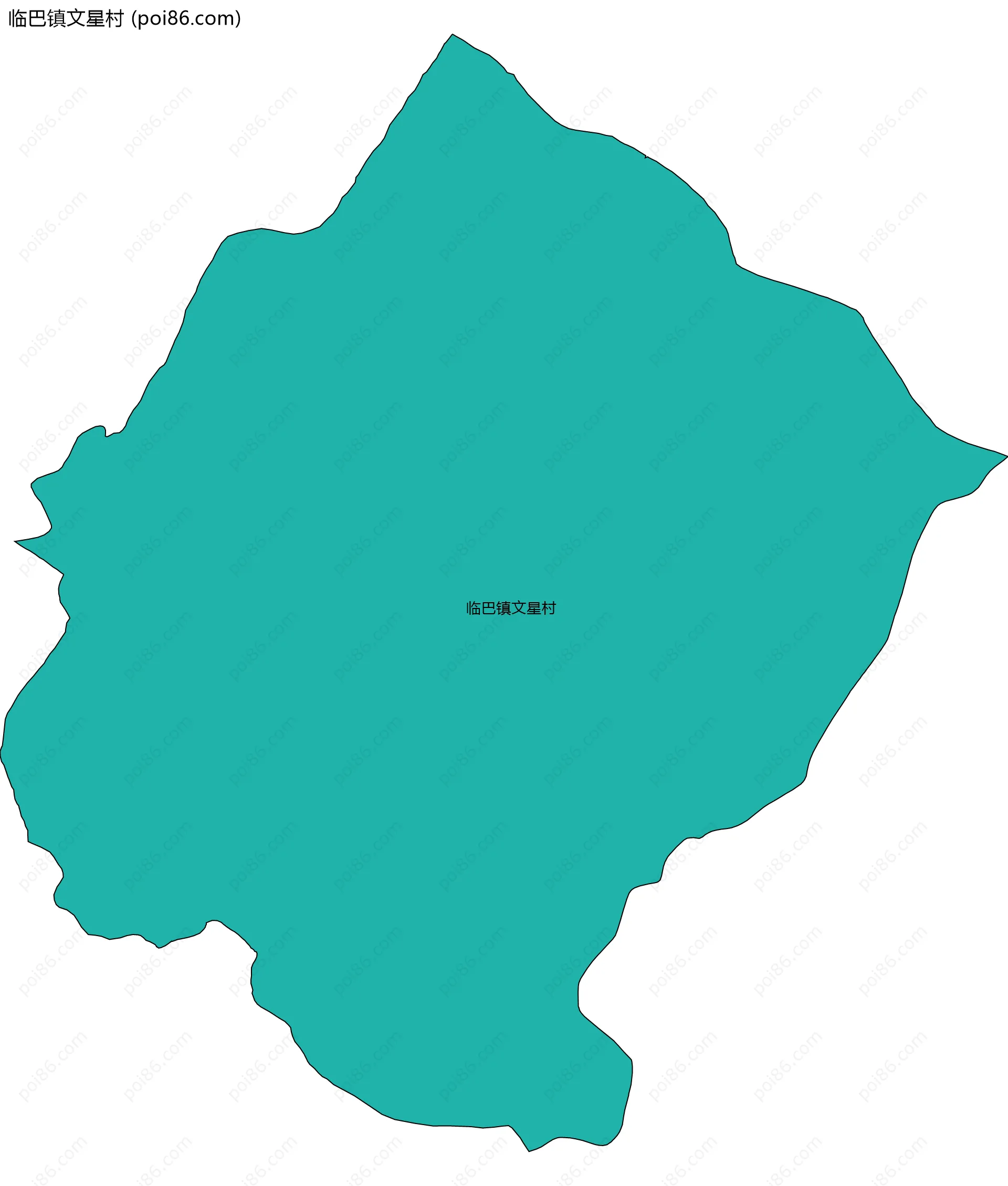 临巴镇文星村边界地图