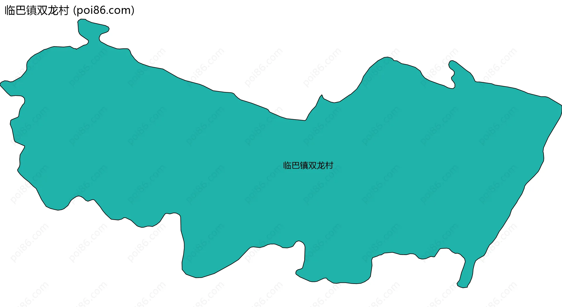 临巴镇双龙村边界地图