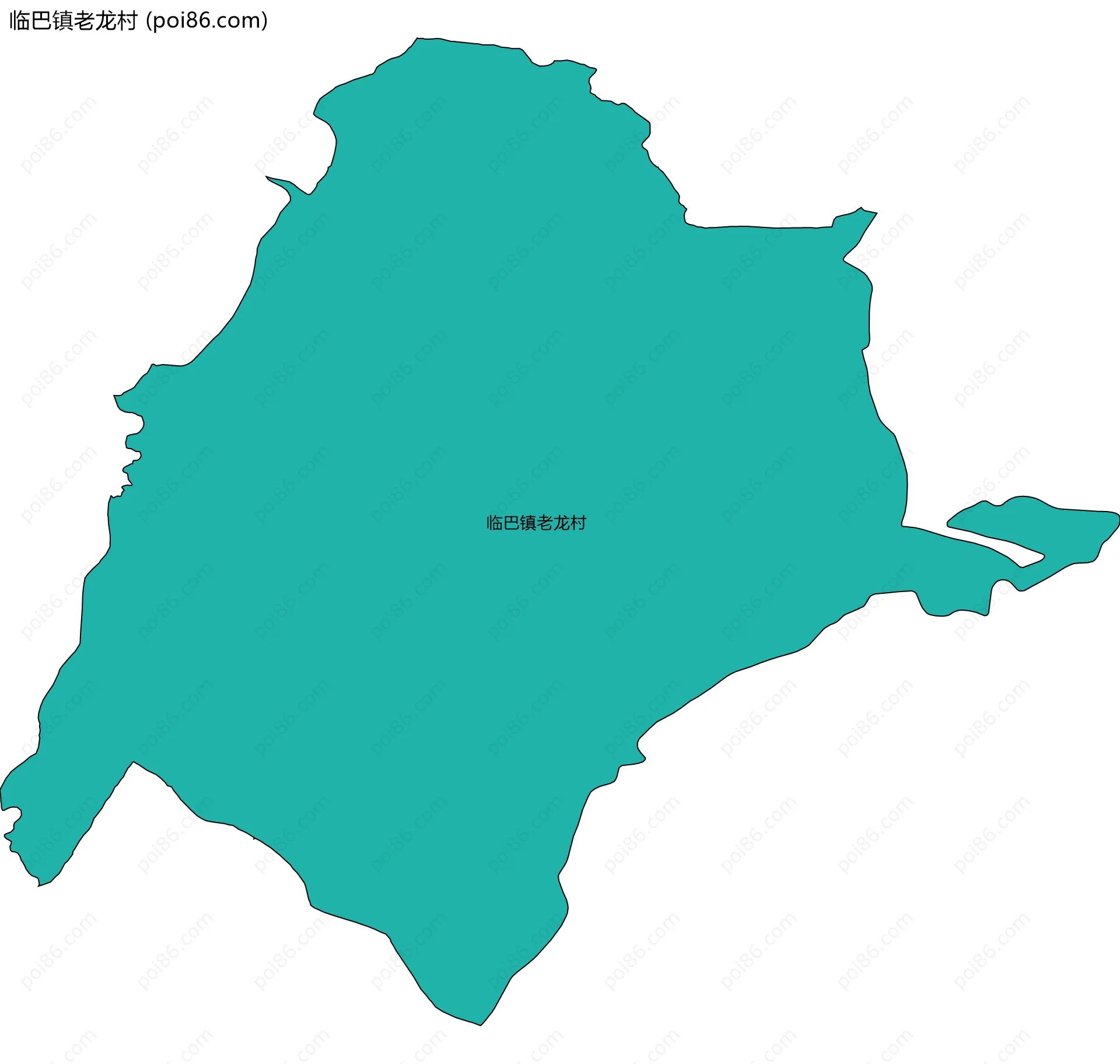 临巴镇老龙村边界地图