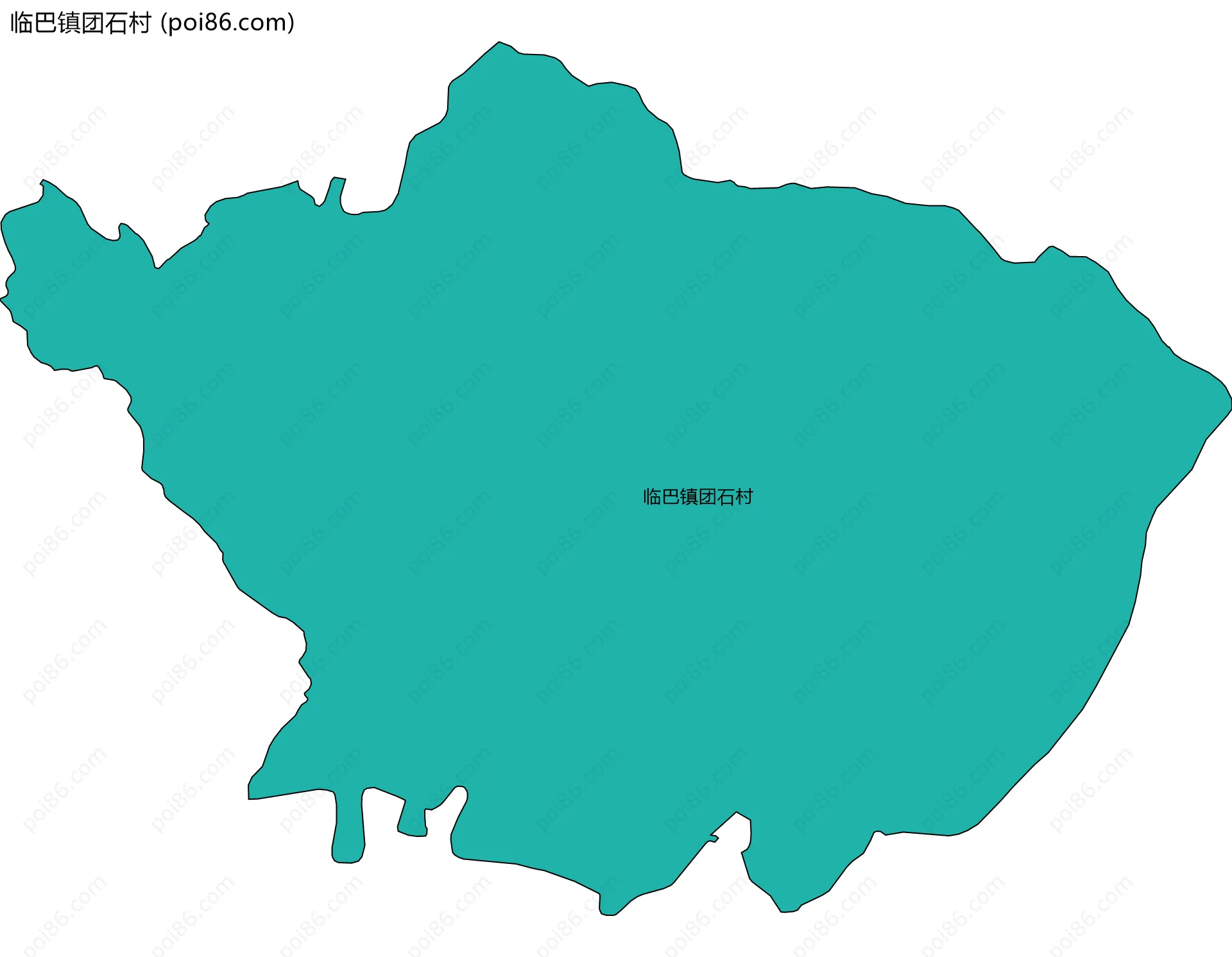 临巴镇团石村边界地图