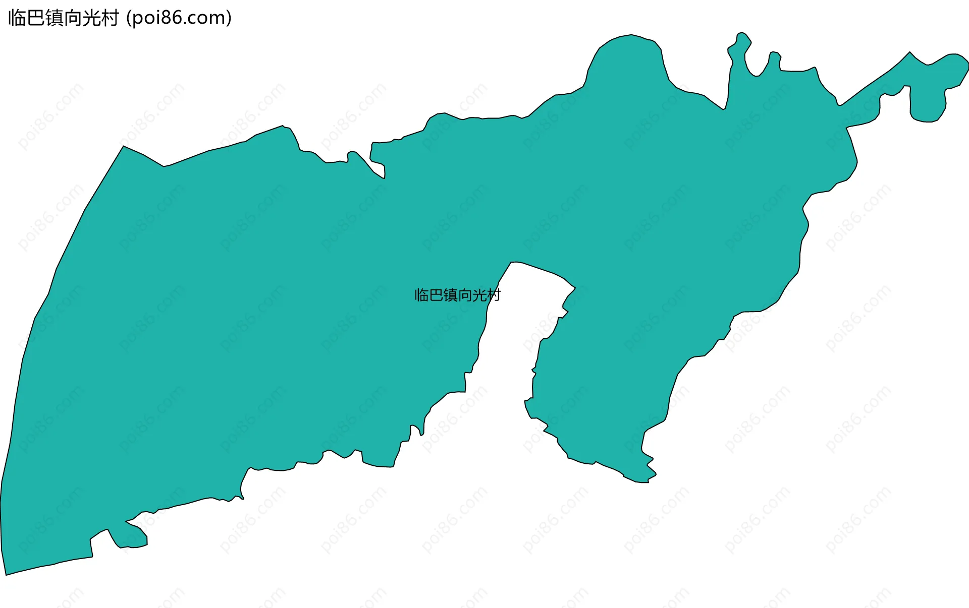 临巴镇向光村边界地图