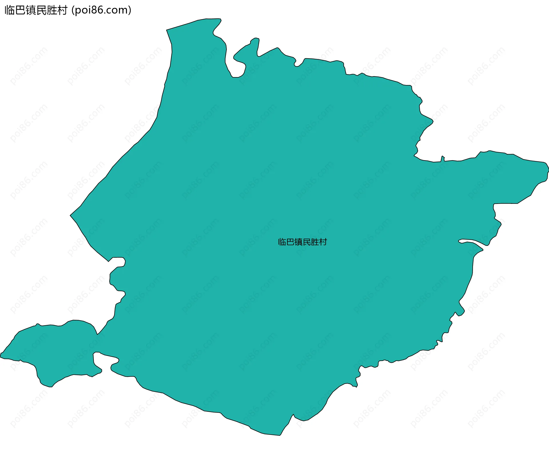 临巴镇民胜村边界地图