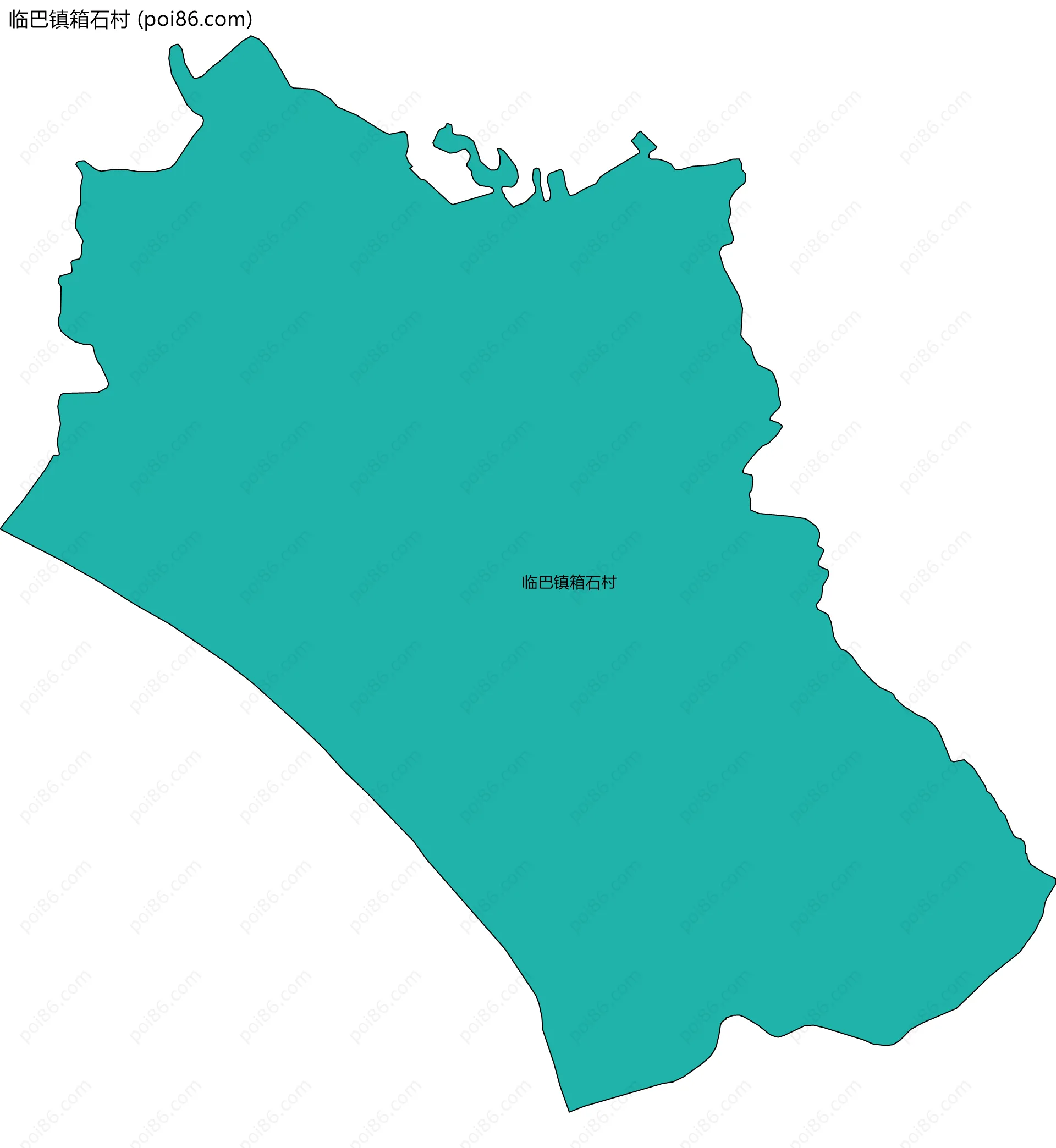 临巴镇箱石村边界地图