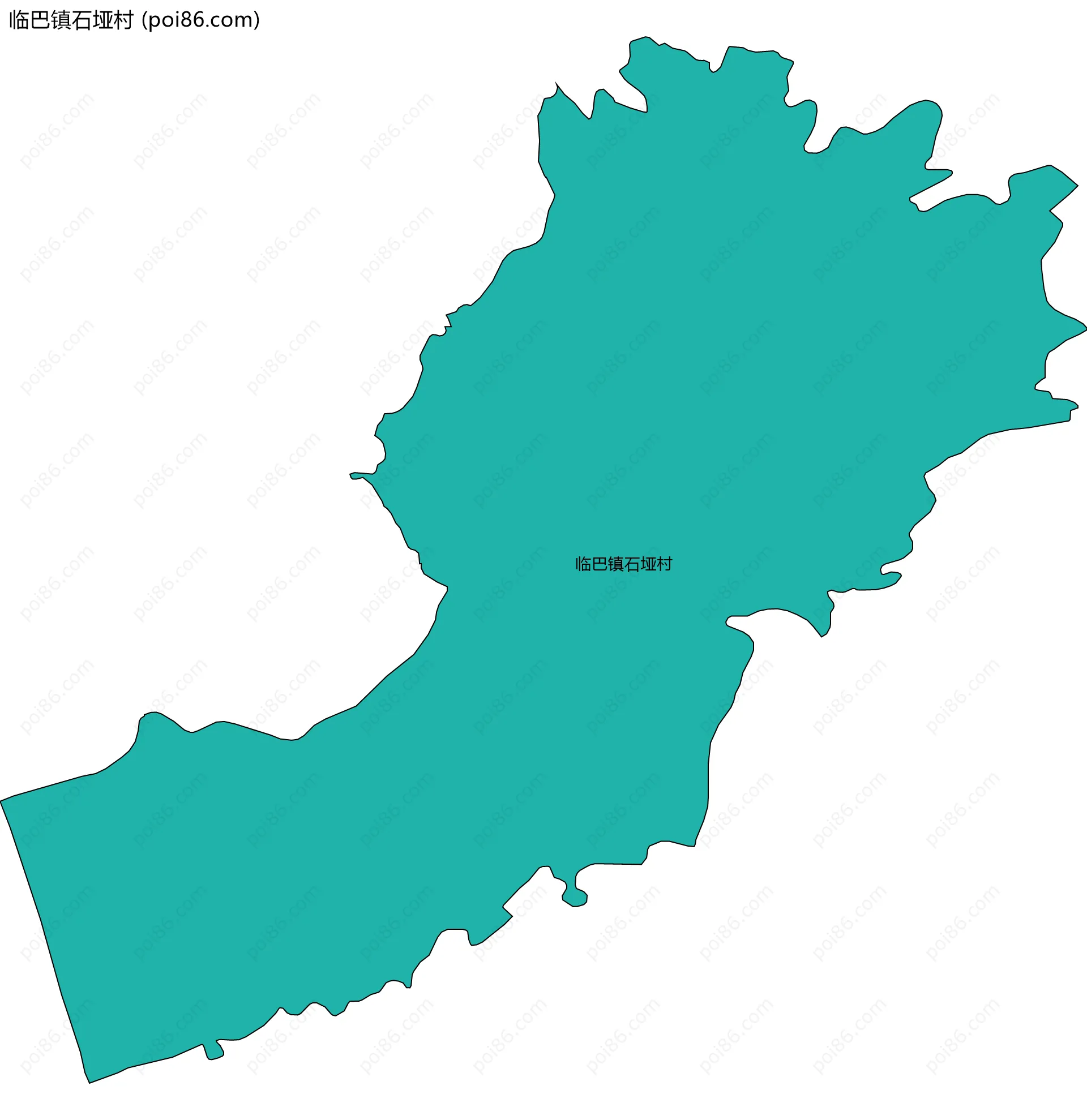 临巴镇石垭村边界地图