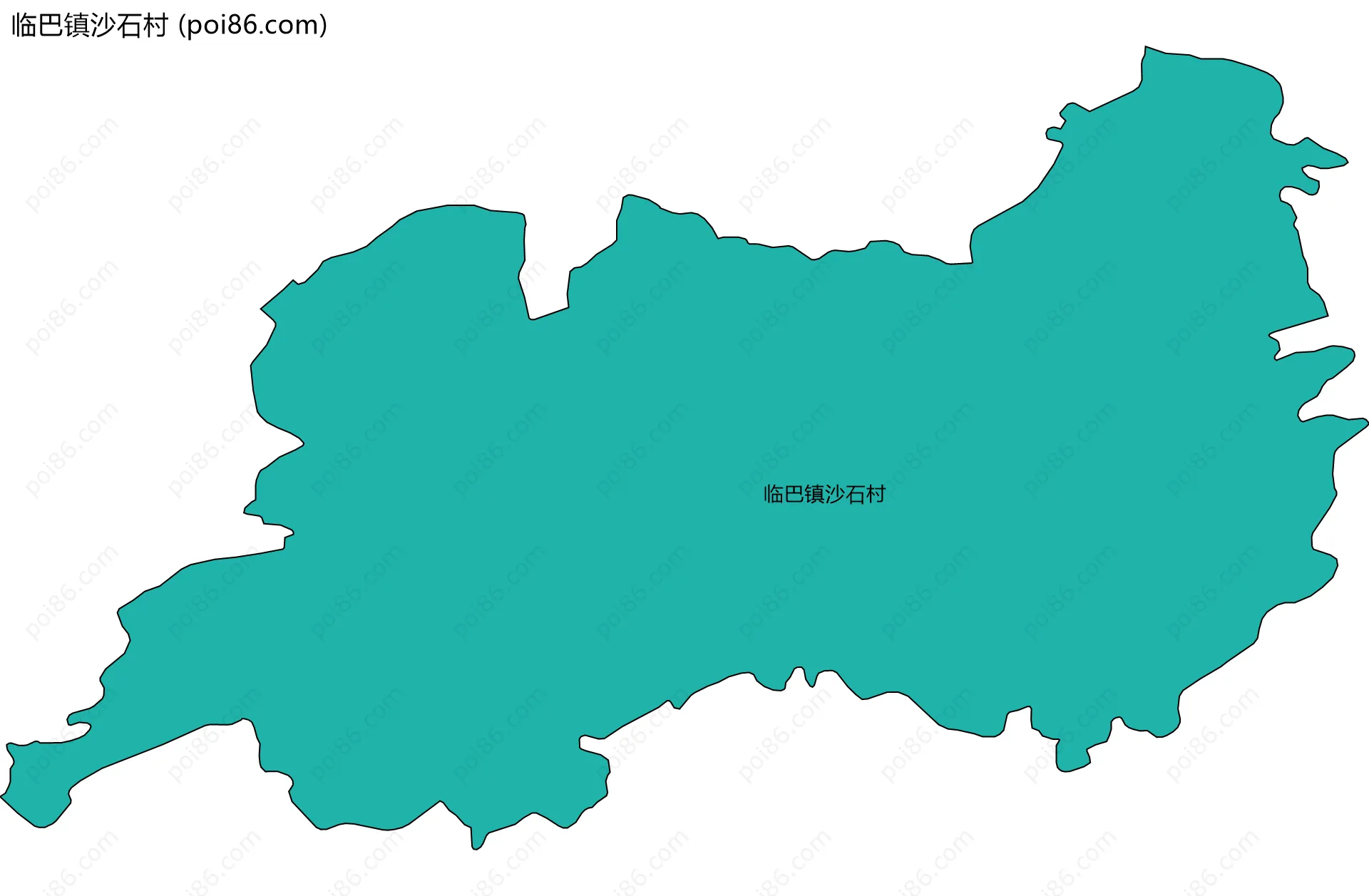 临巴镇沙石村边界地图