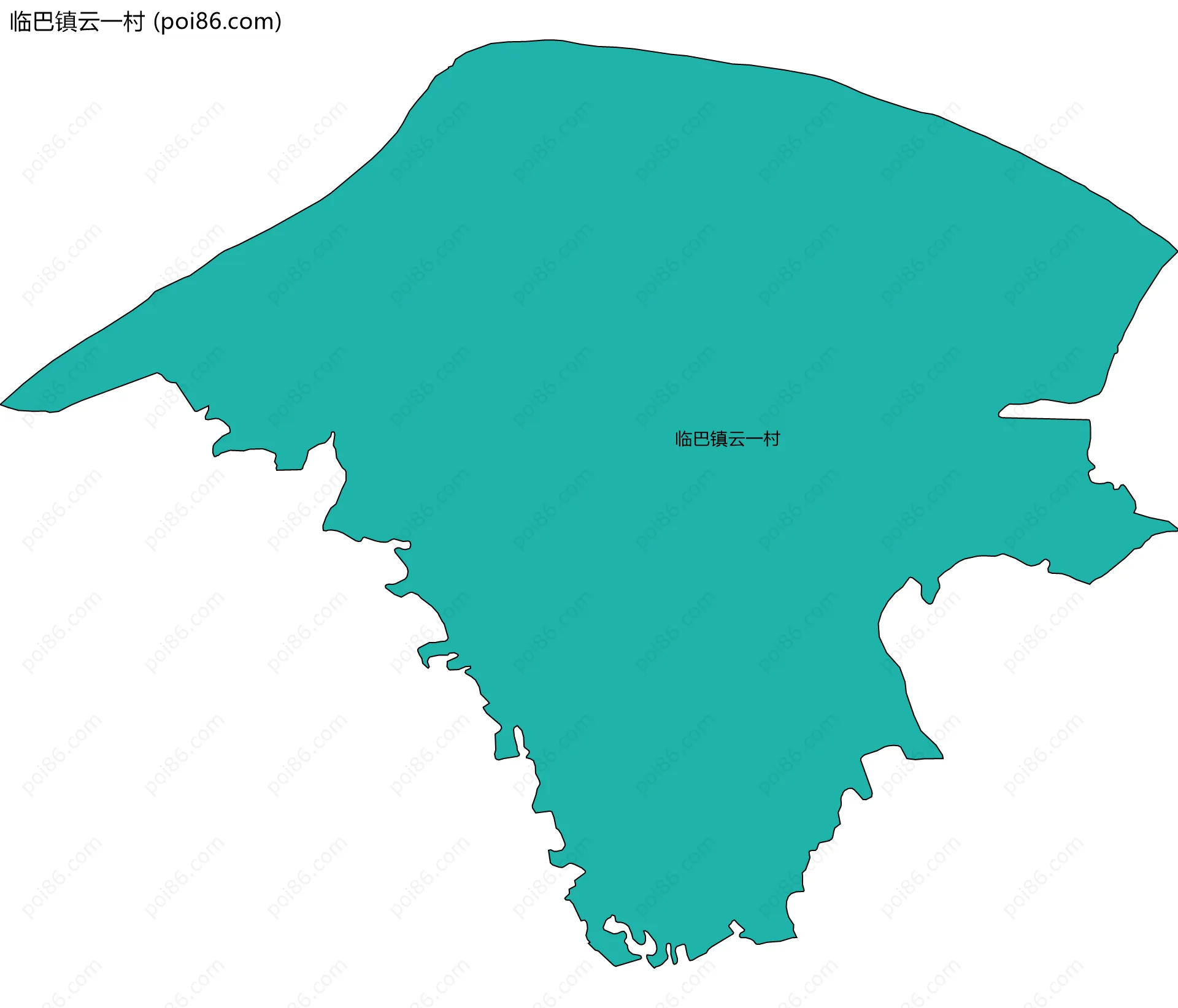 临巴镇云一村边界地图