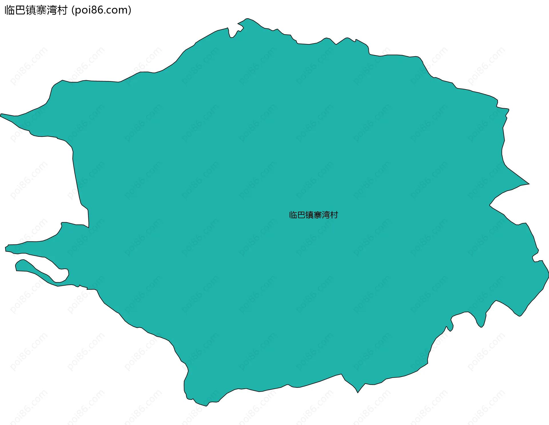 临巴镇寨湾村边界地图