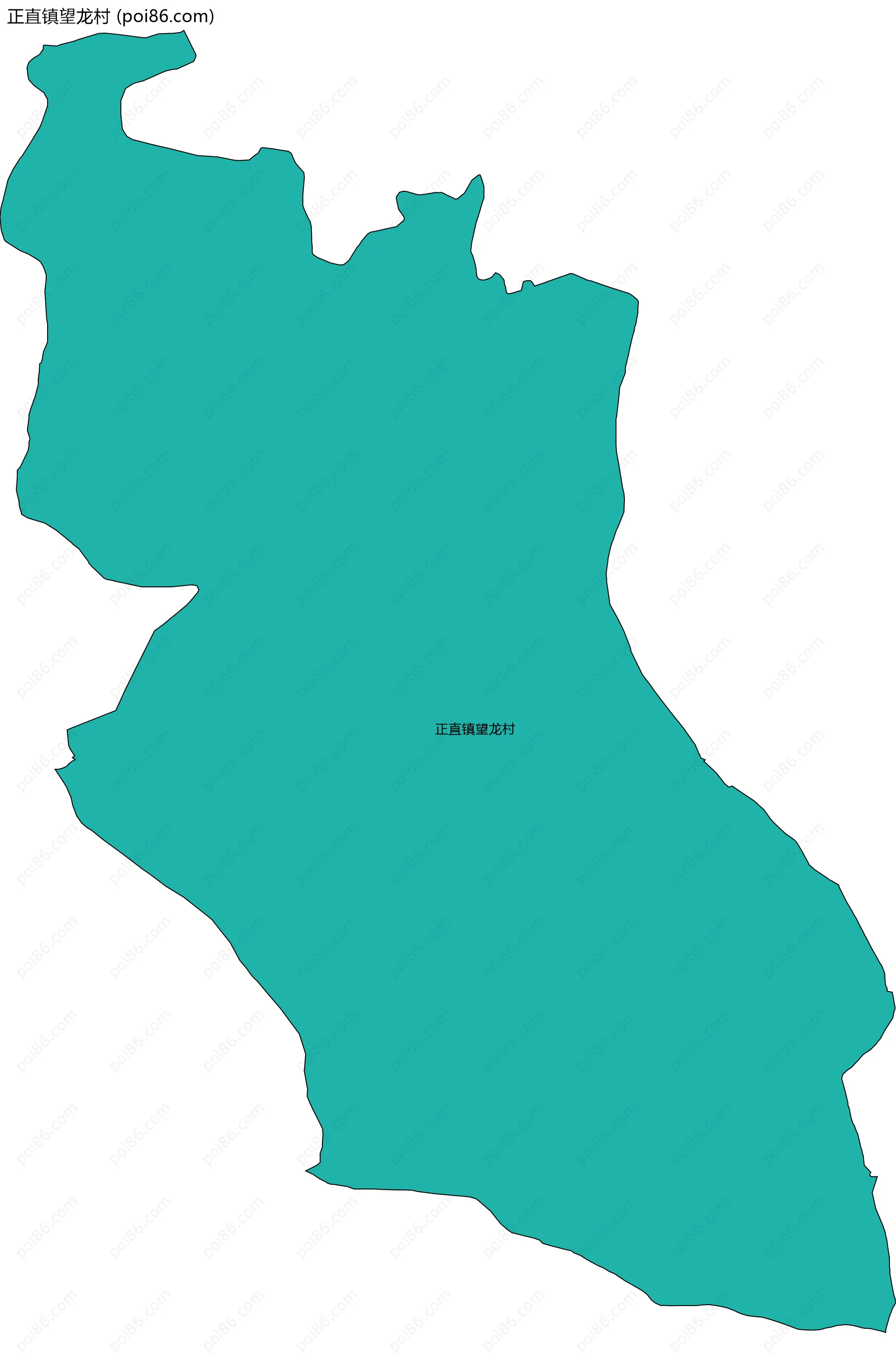 正直镇望龙村边界地图