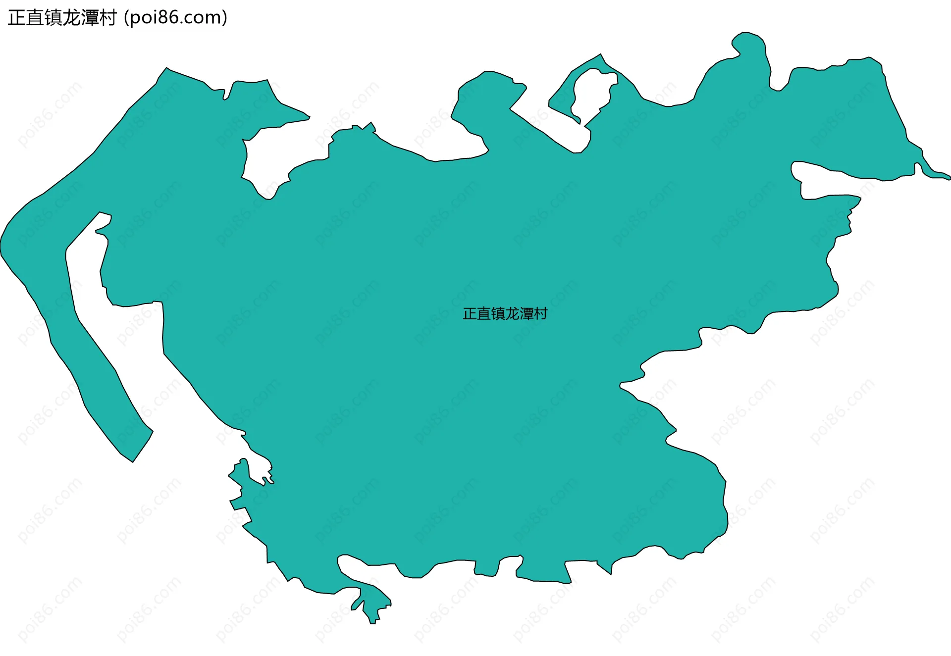 正直镇龙潭村边界地图