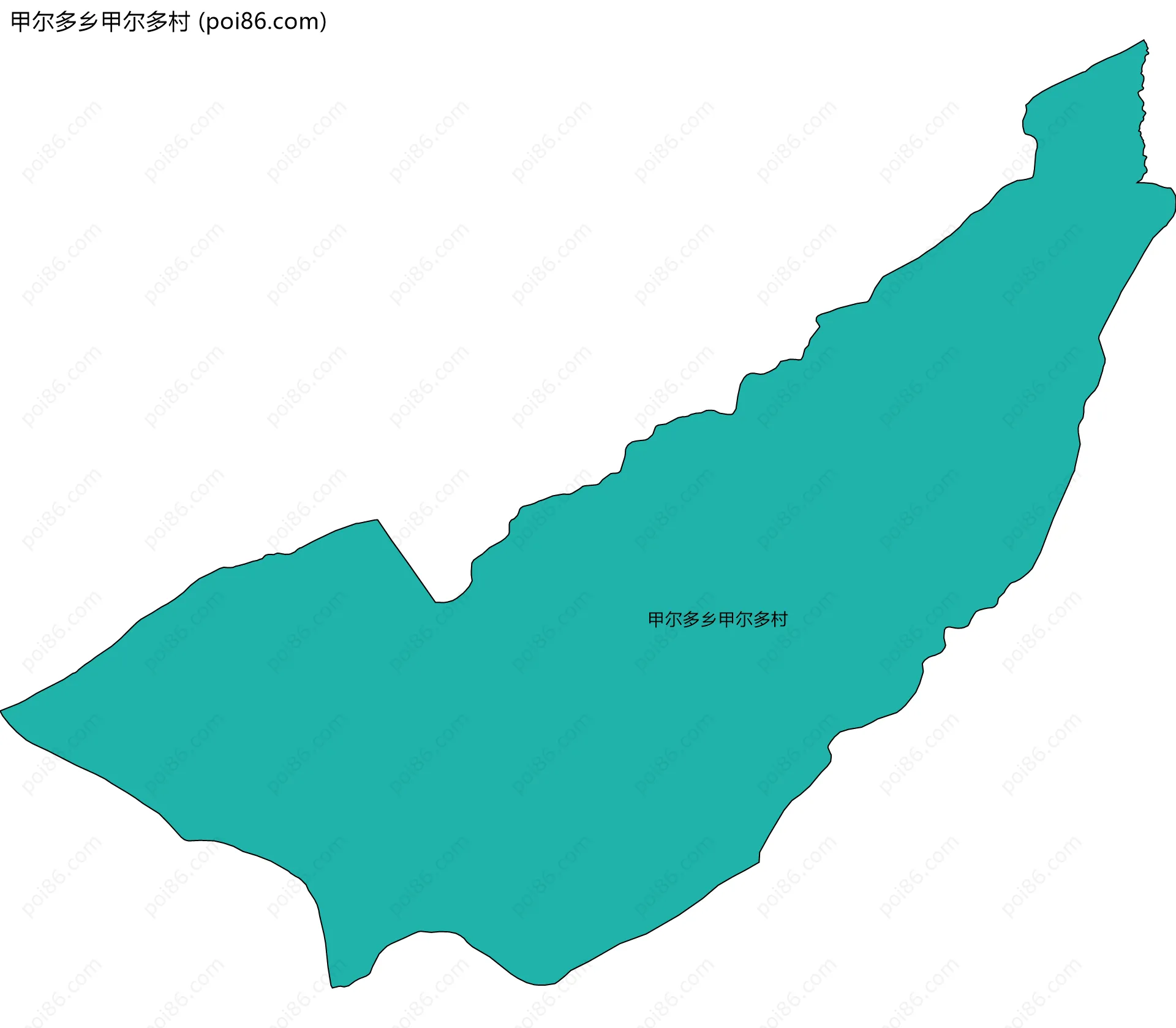 甲尔多乡甲尔多村边界地图