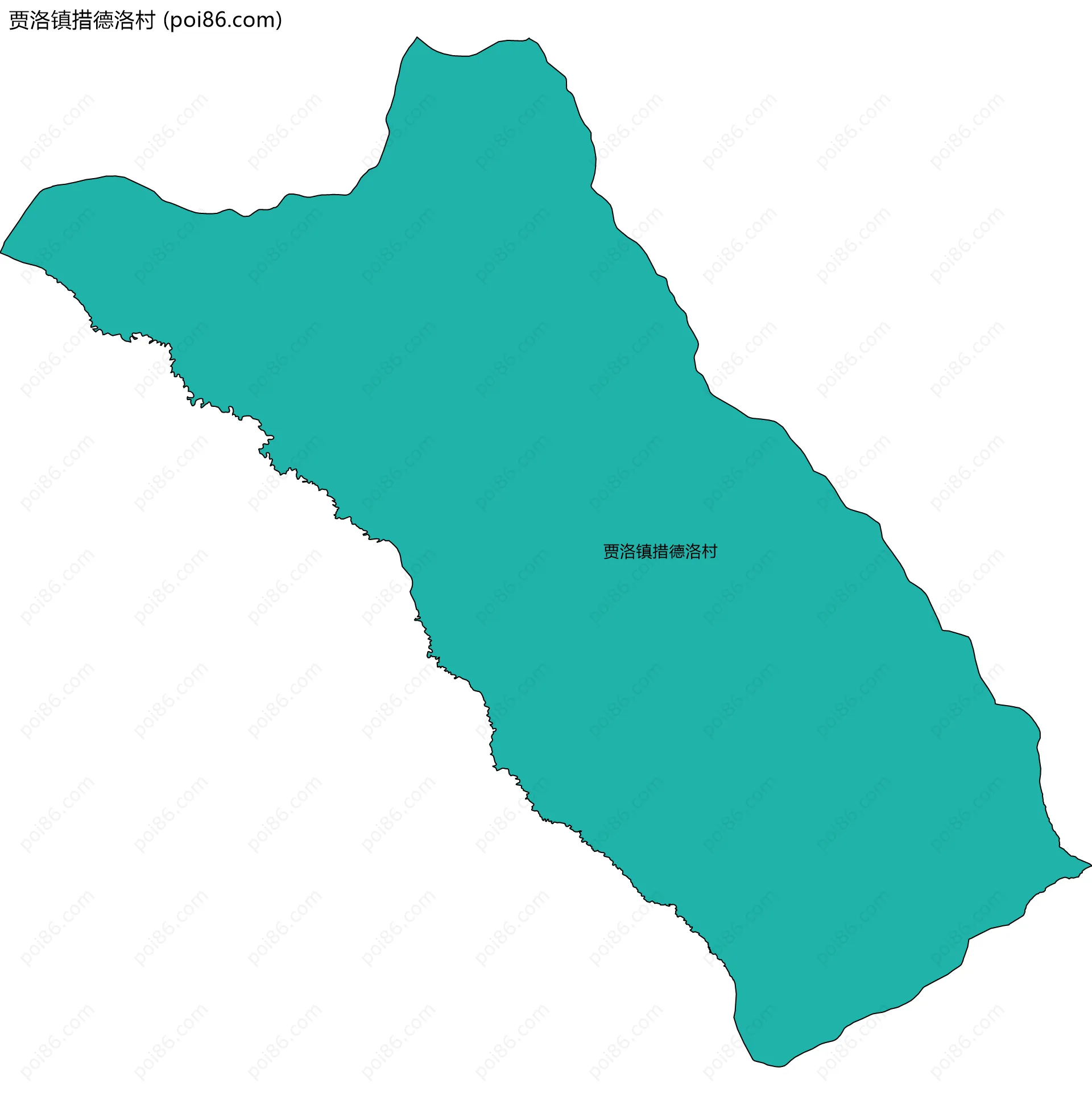 贾洛镇措德洛村边界地图