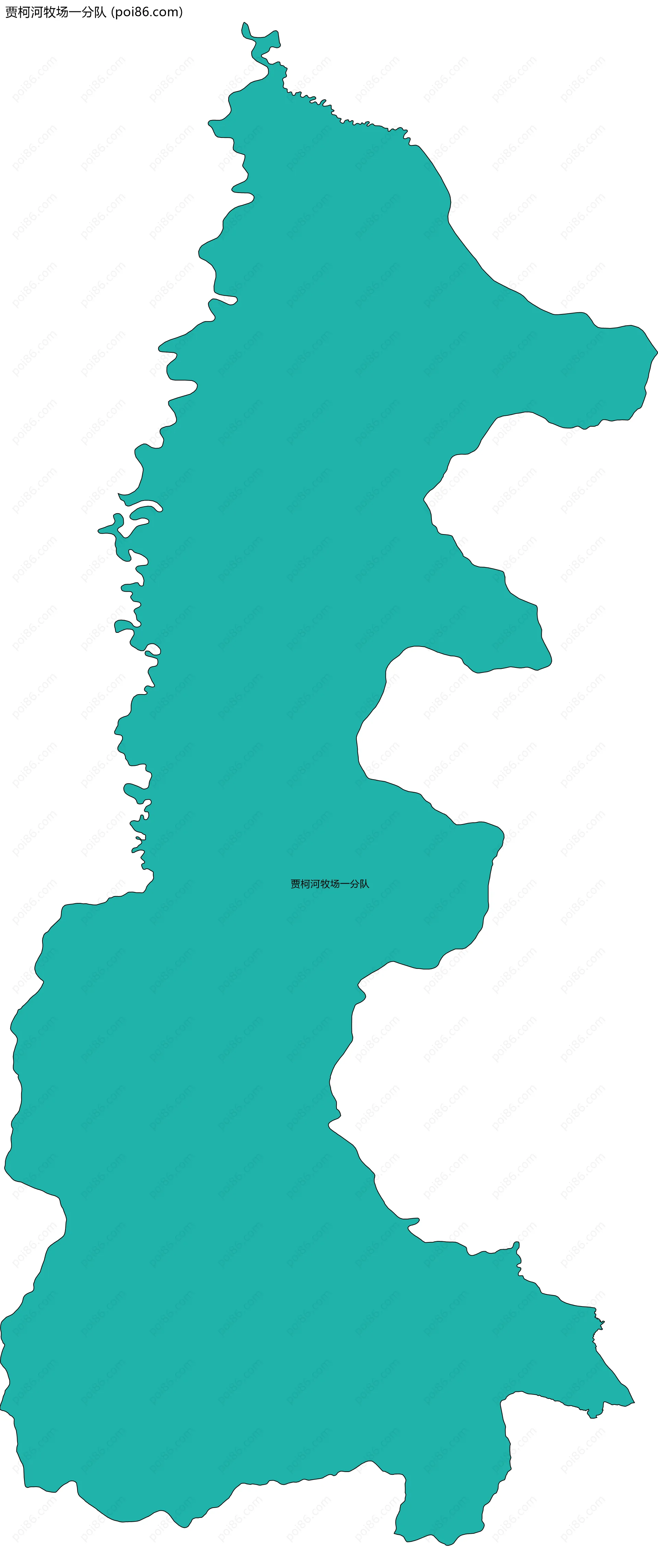 贾柯河牧场一分队边界地图