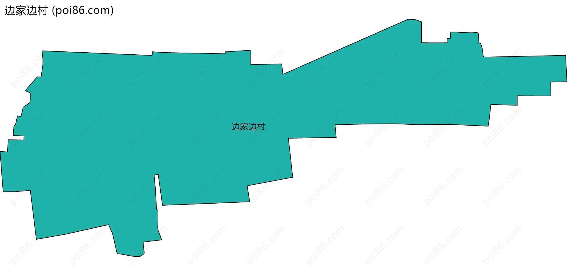 边家边村边界地图