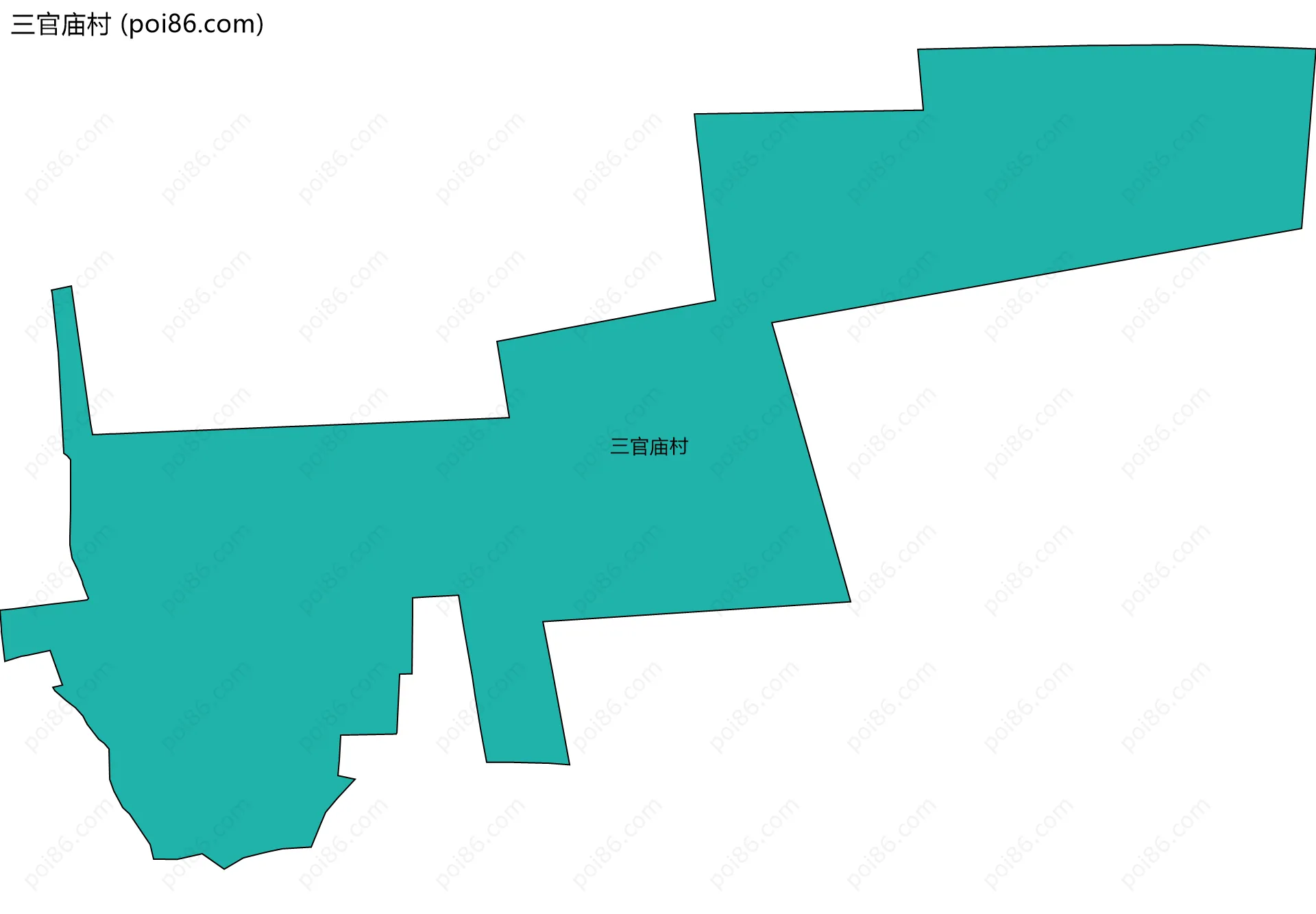 三官庙村边界地图