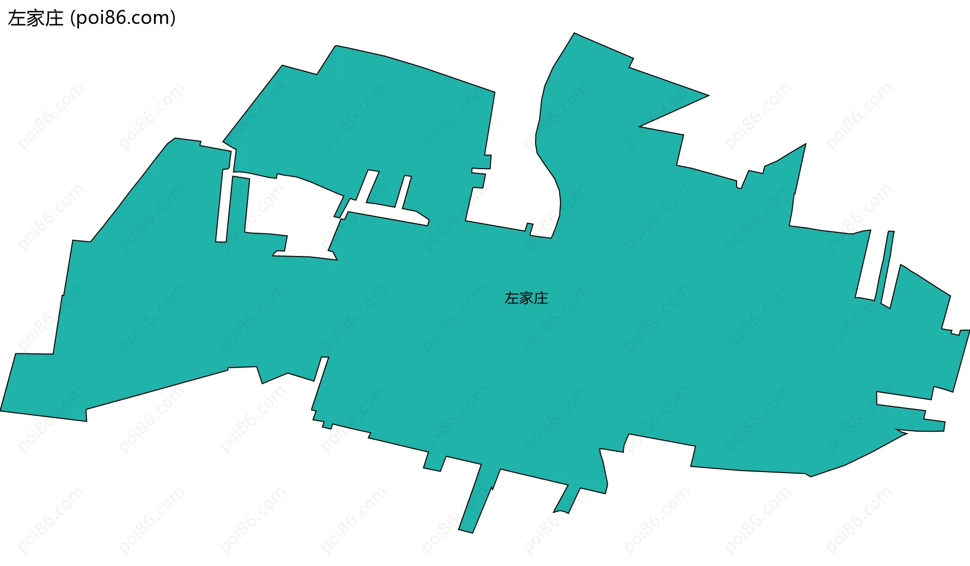 左家庄边界地图