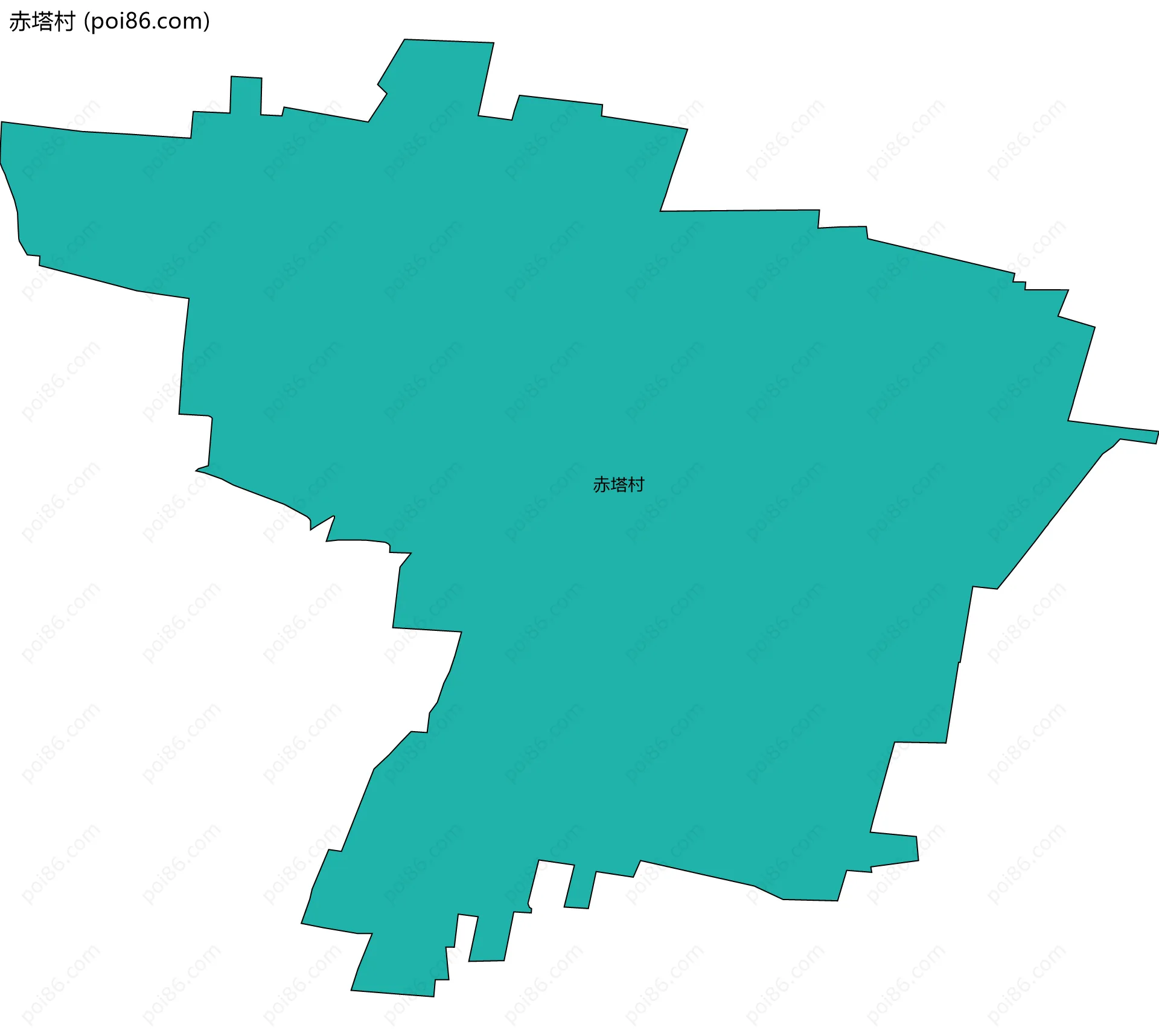 赤塔村边界地图