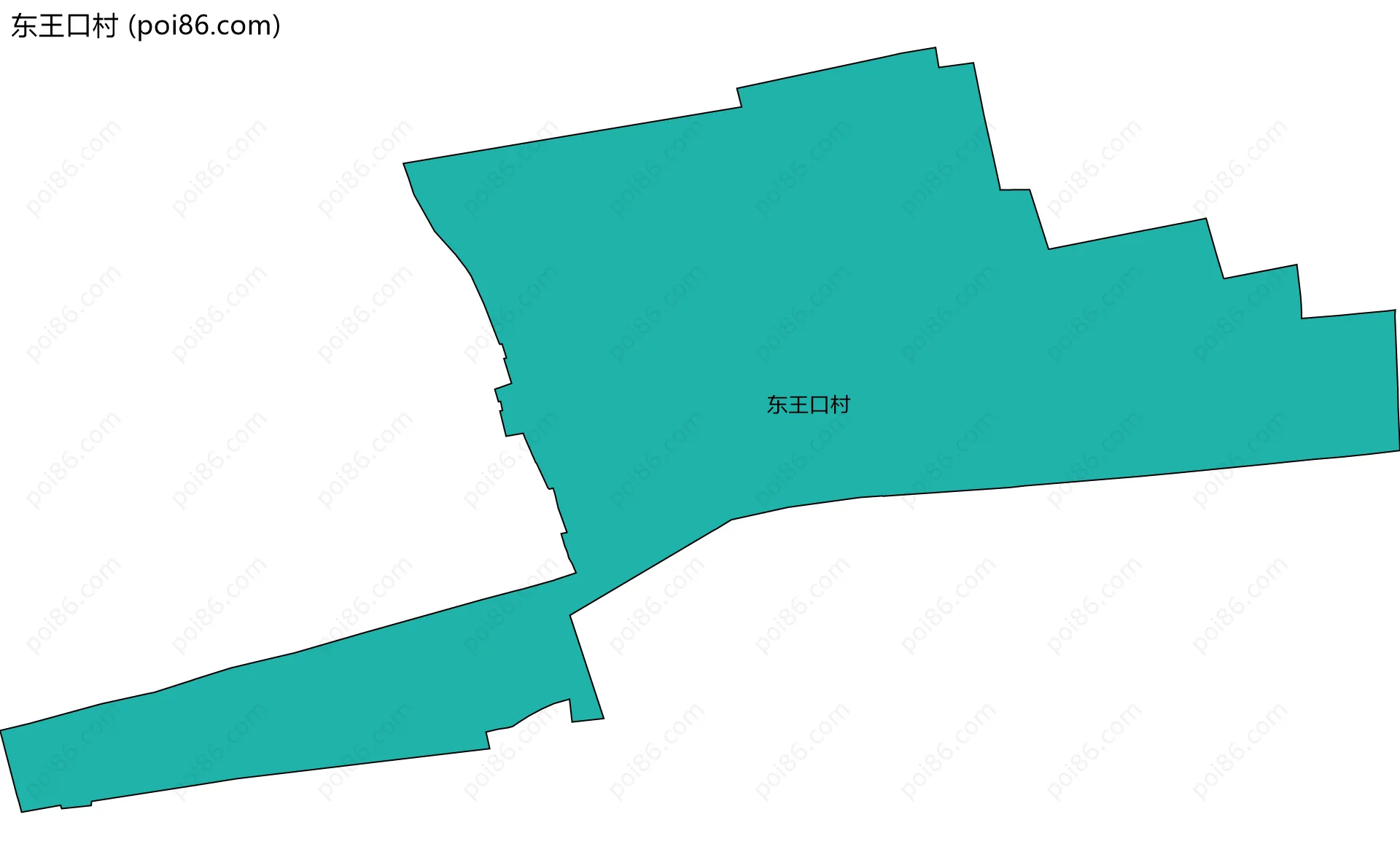东王口村边界地图