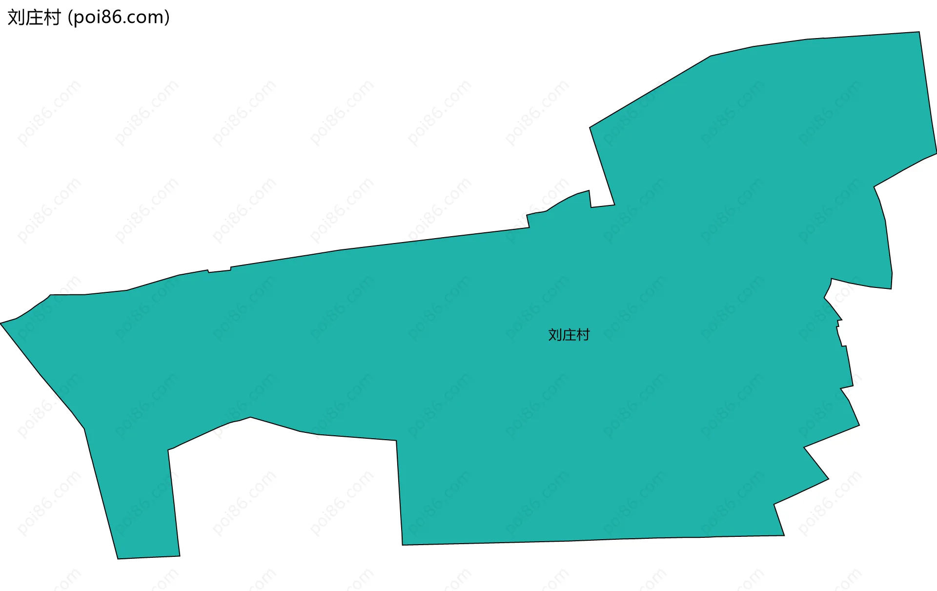 刘庄村边界地图