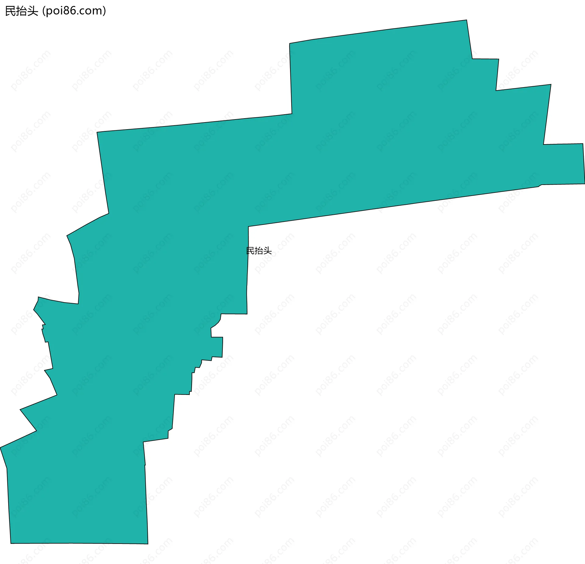 民抬头边界地图