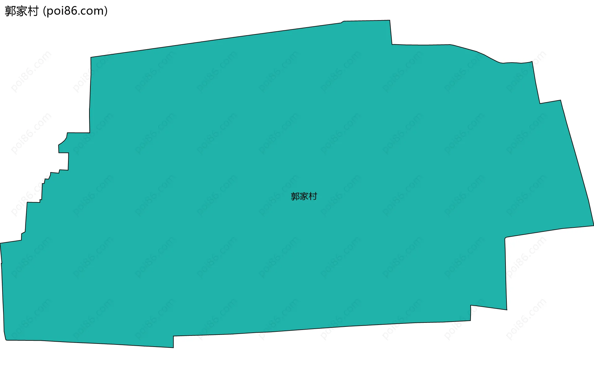 郭家村边界地图