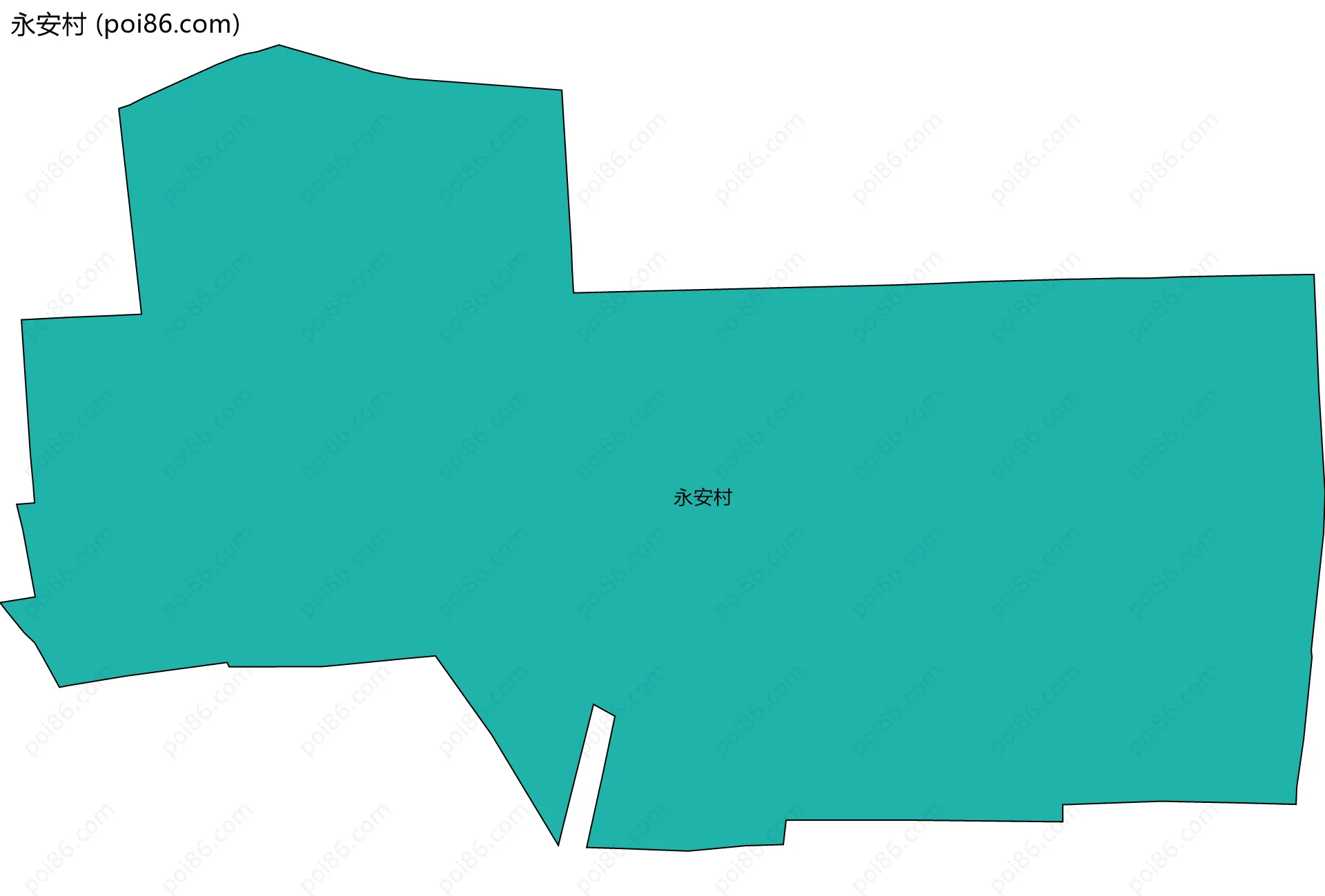 永安村边界地图