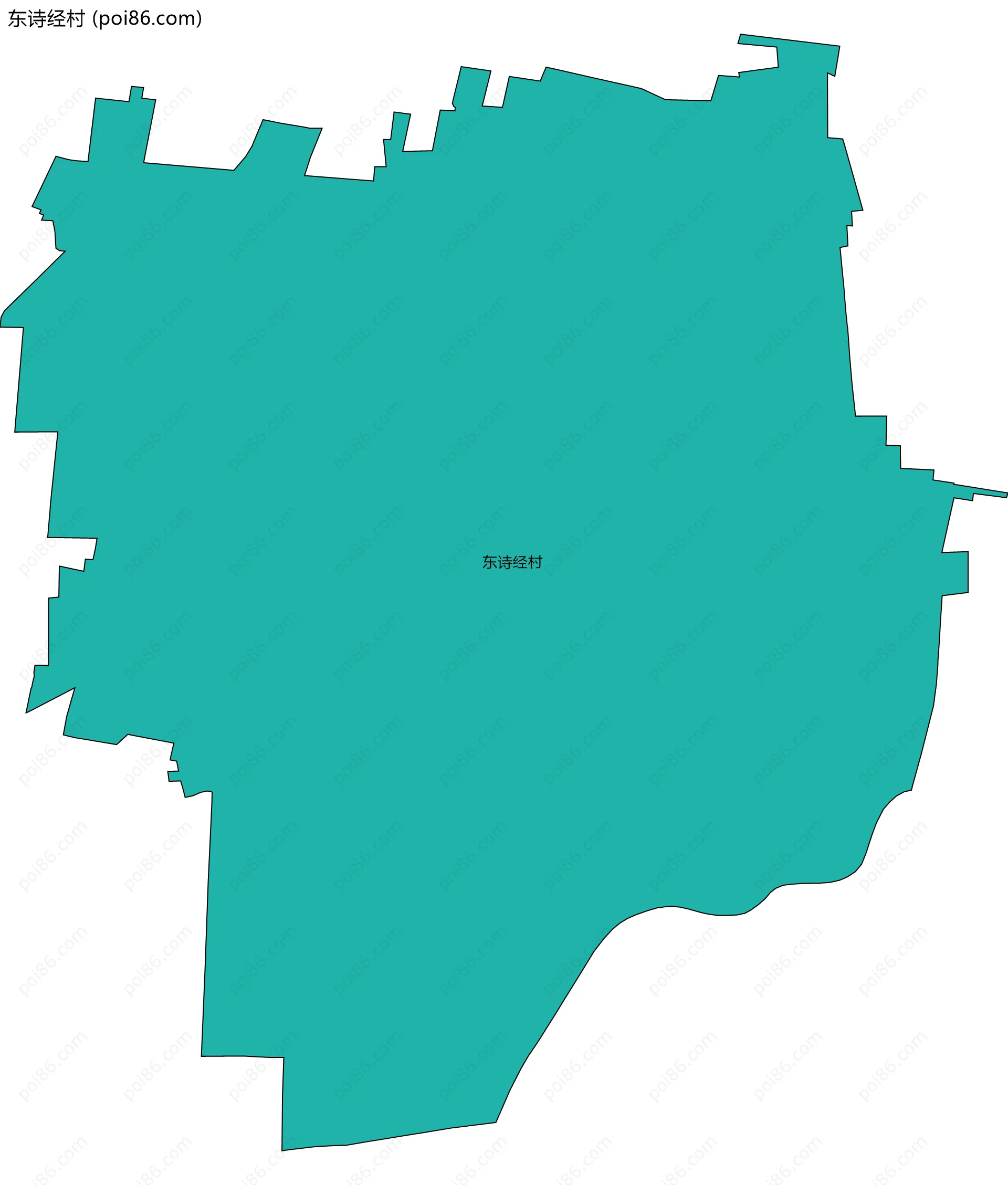 东诗经村边界地图