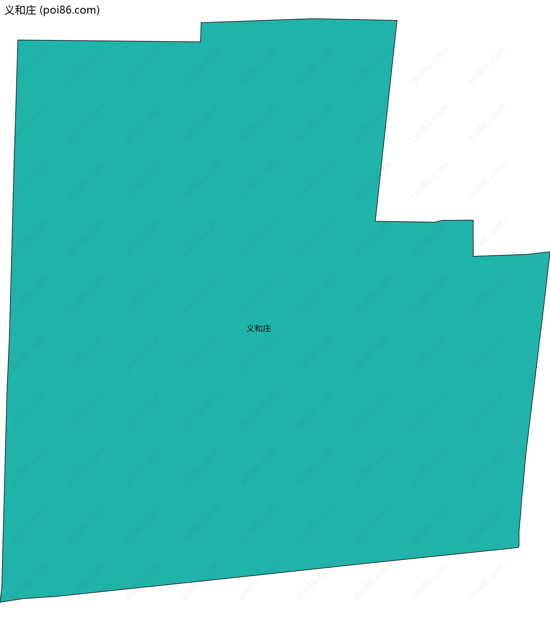 义和庄边界地图