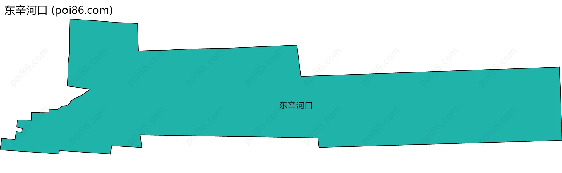 东辛河口边界地图