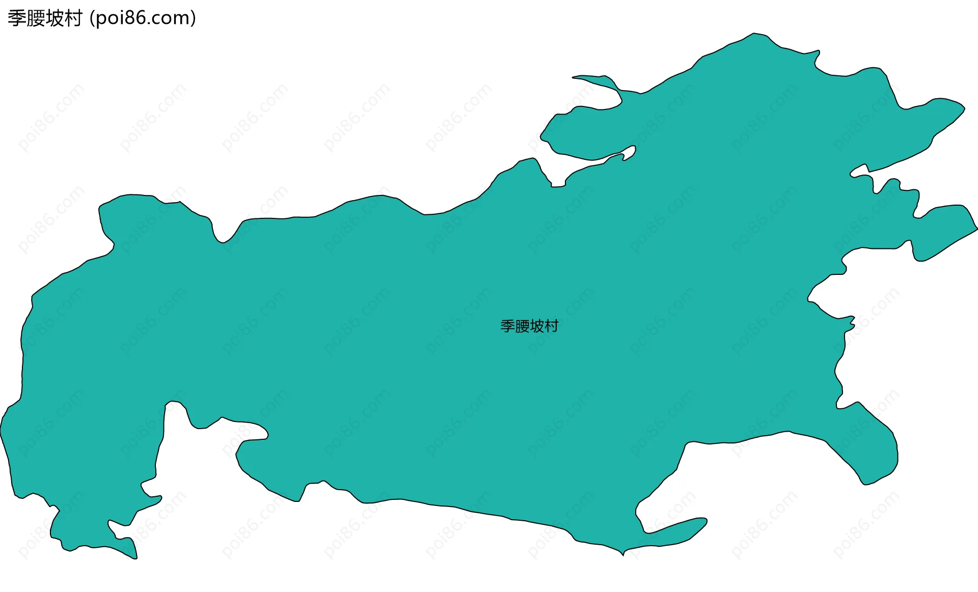 季腰坡村边界地图