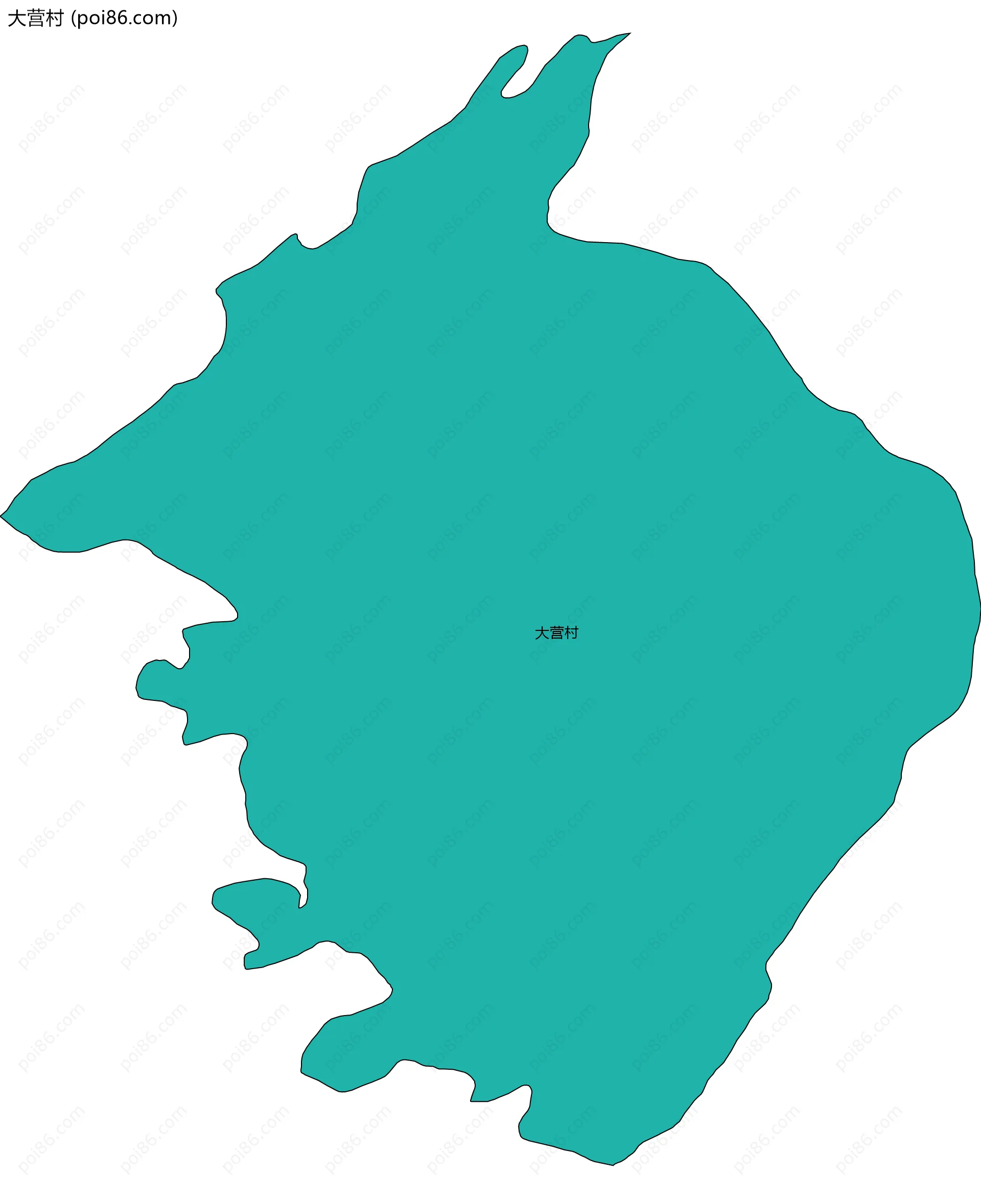 大营村边界地图