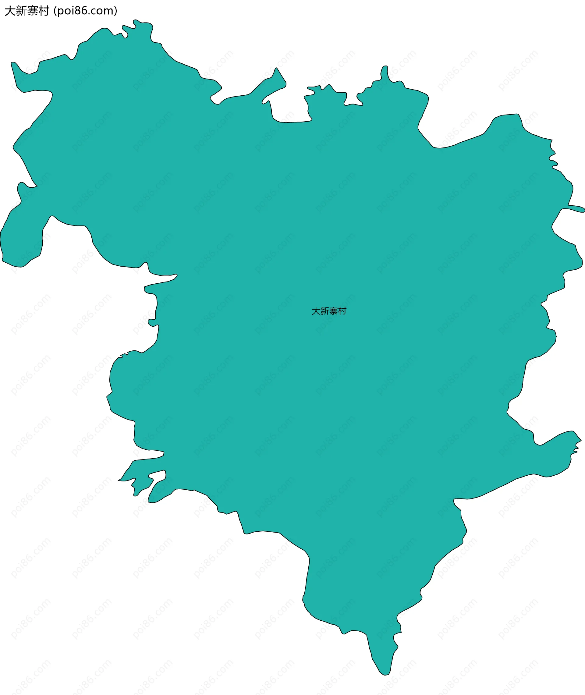 大新寨村边界地图